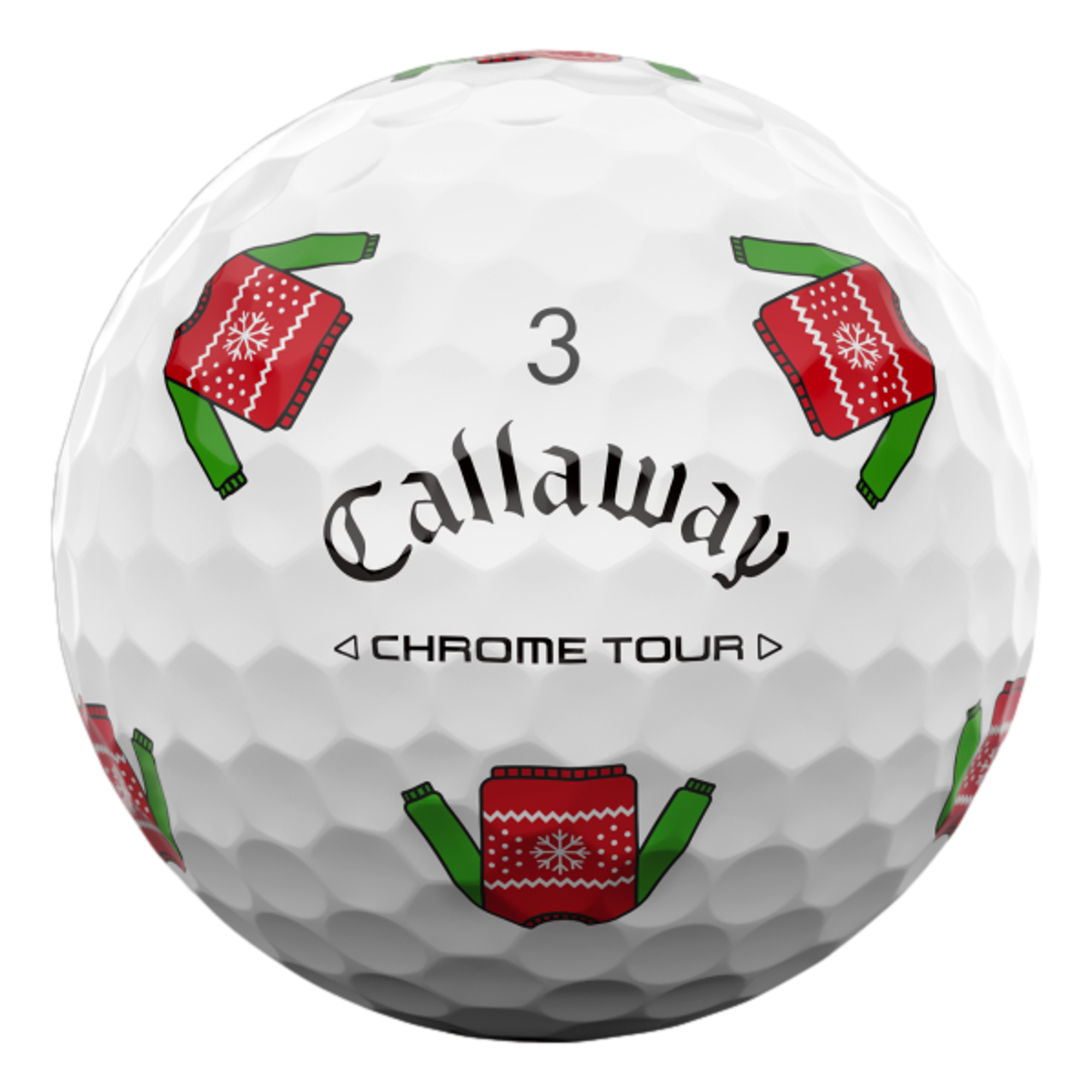 Chrome Tour 2024 TRVS Ugly Sweater Golf Balls