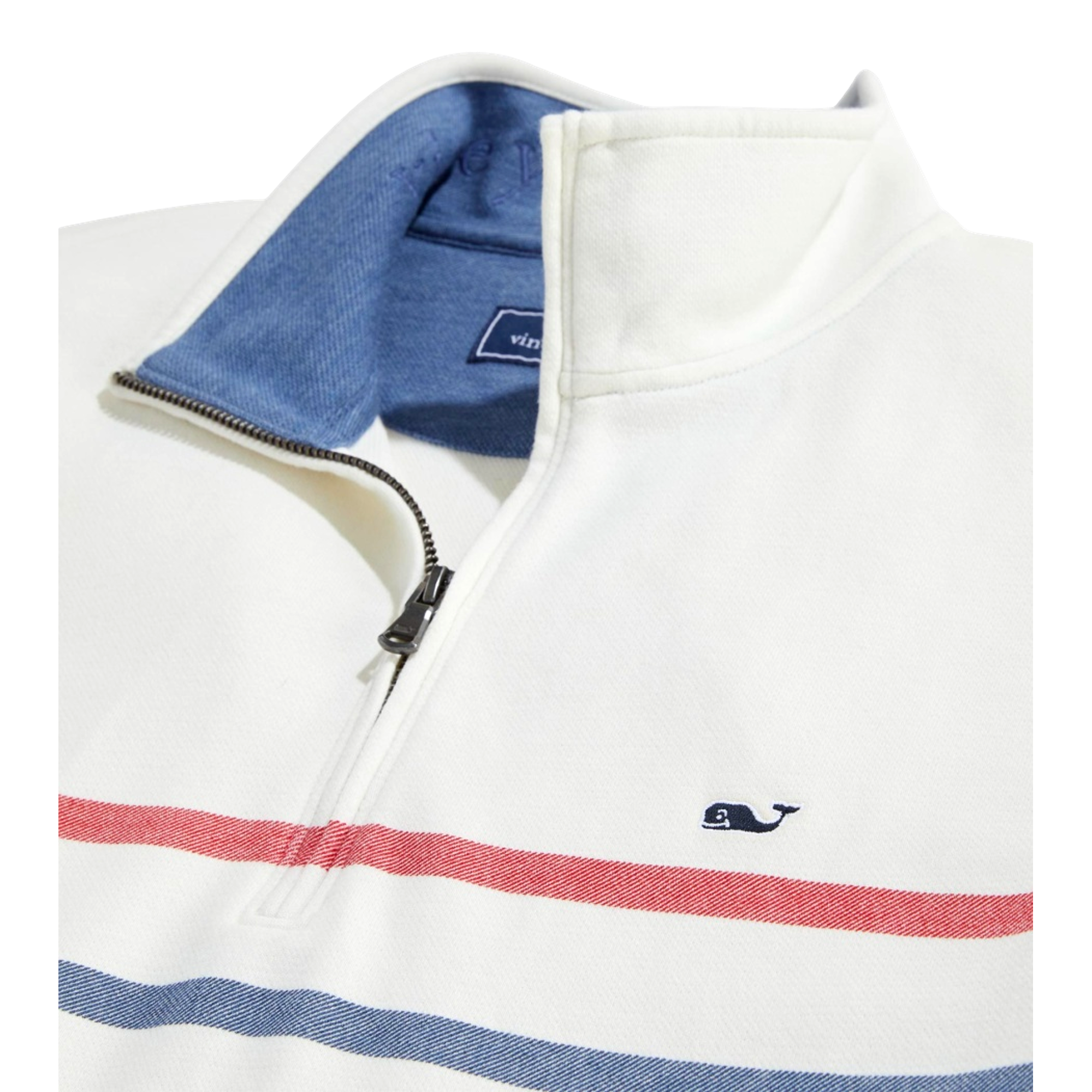 Breton Stripe Saltwater Men's Golf Quarter Zip