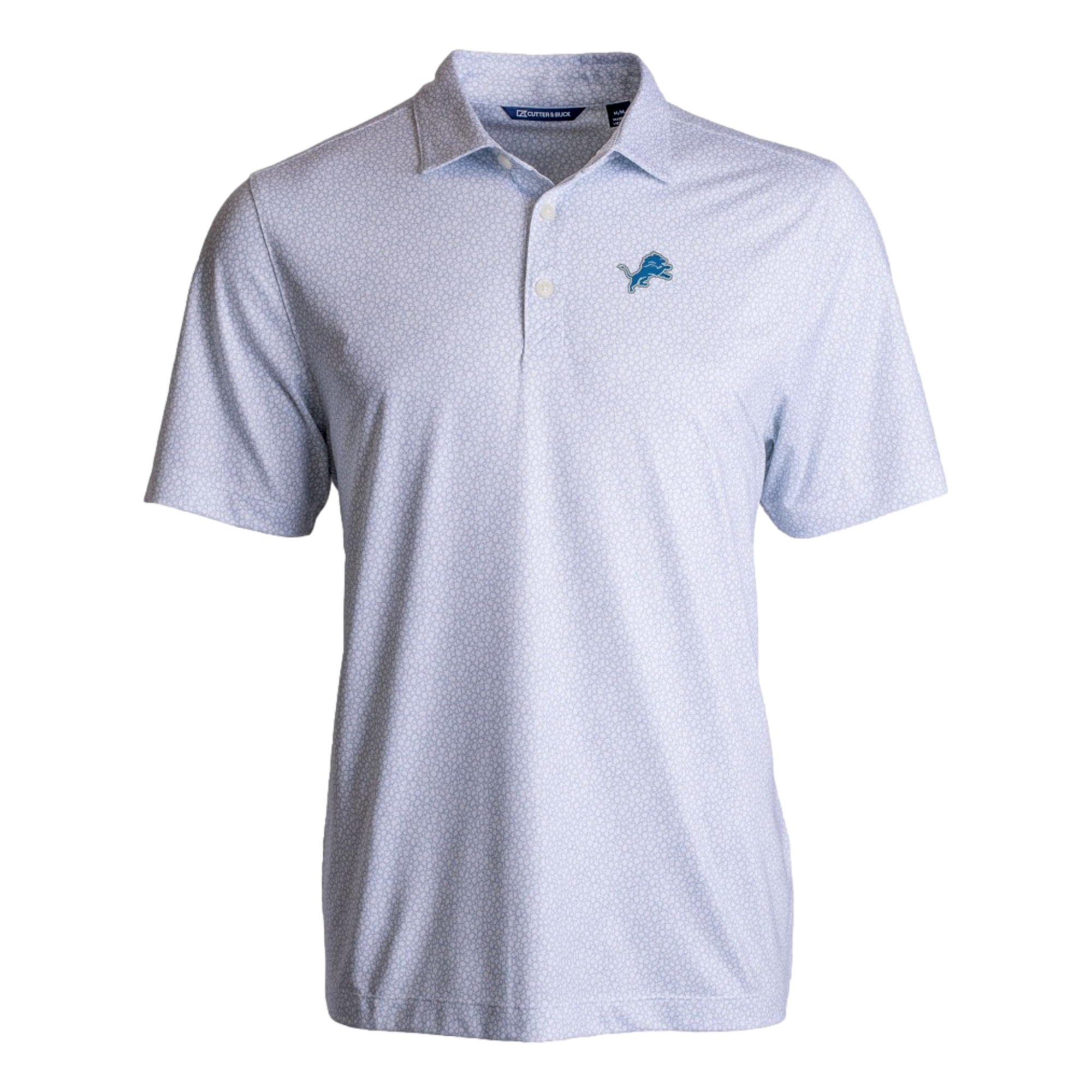 Detroit Lions Pike Eco Pebble Print Recycled Polo Shirt