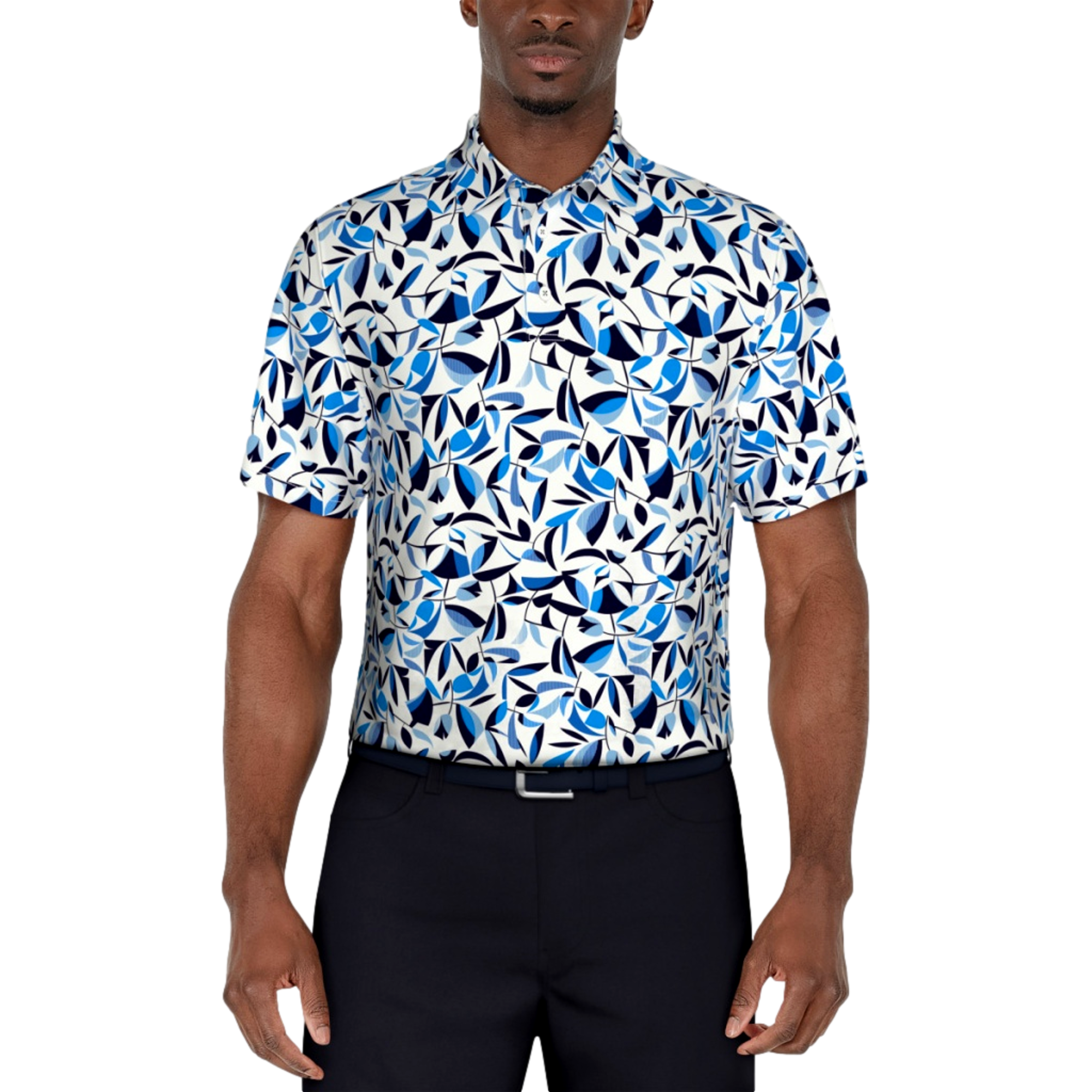 Geo Botan Print Polo