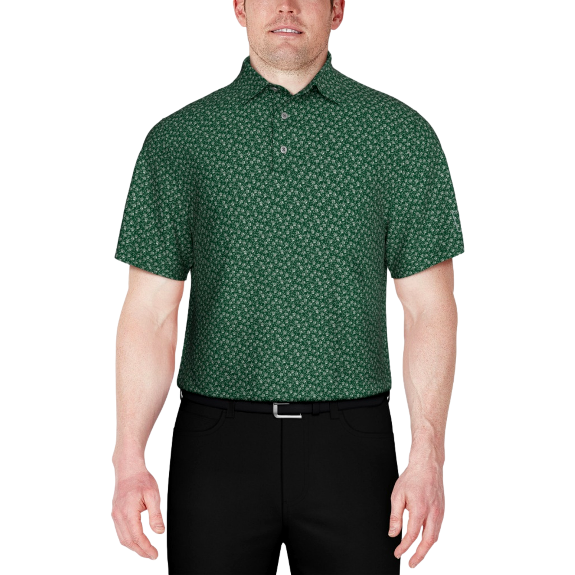 Floral Print Polo