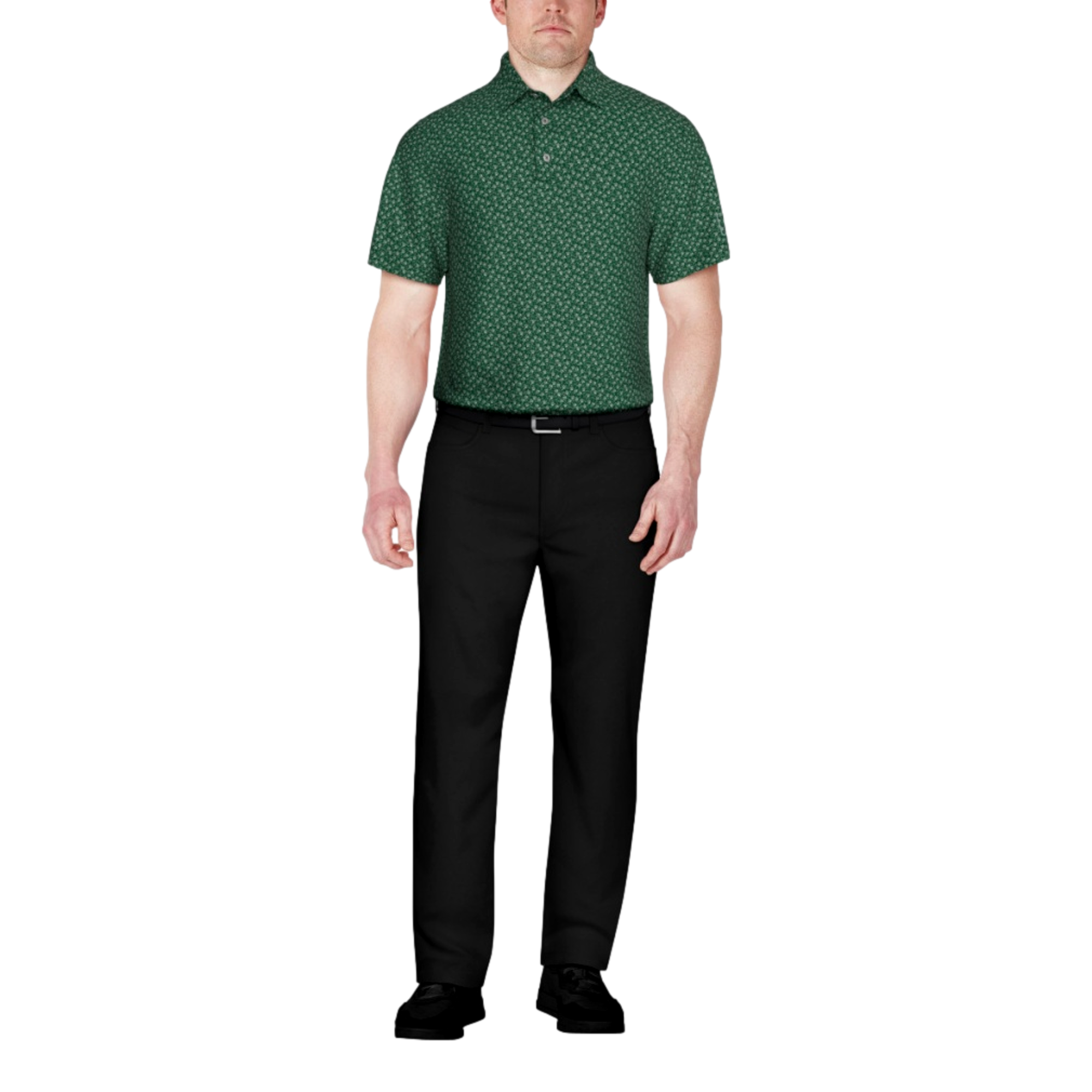 Floral Print Polo