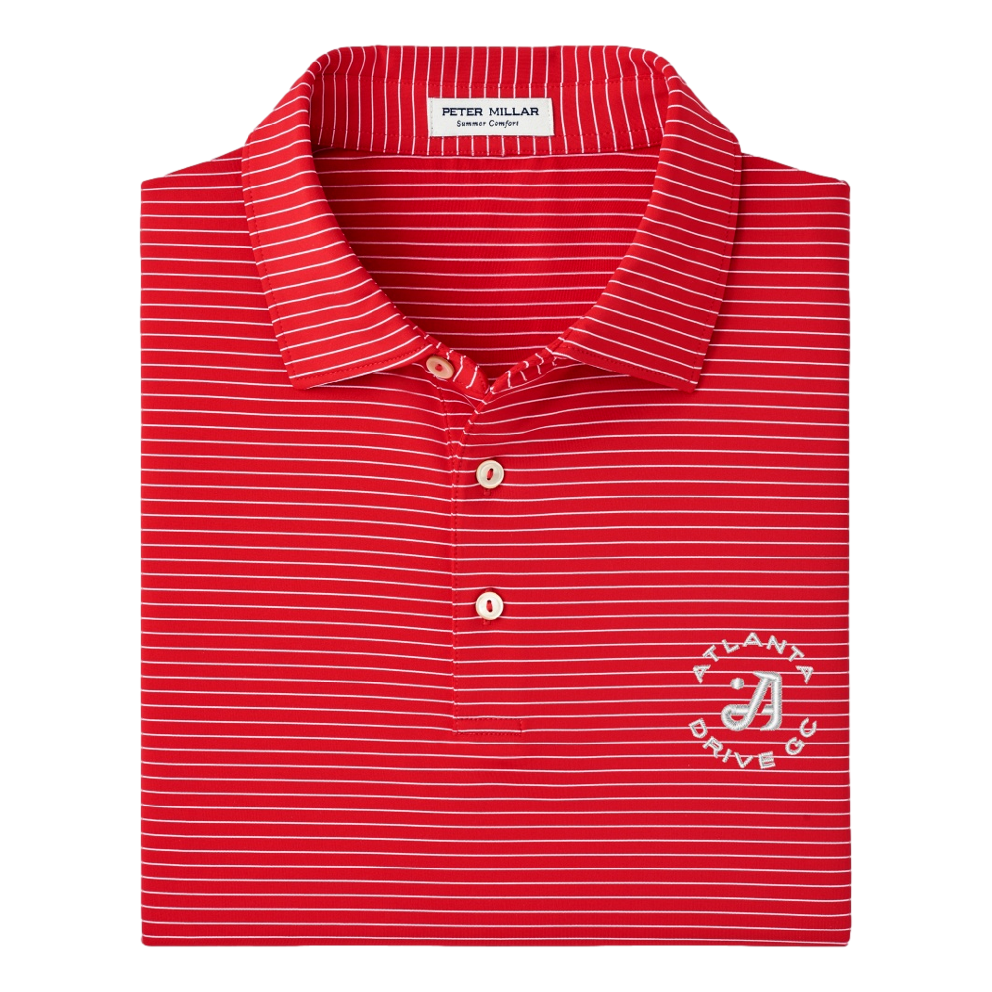 TGL Atlanta Drive GC Hemlock Striped Polo Shirt
