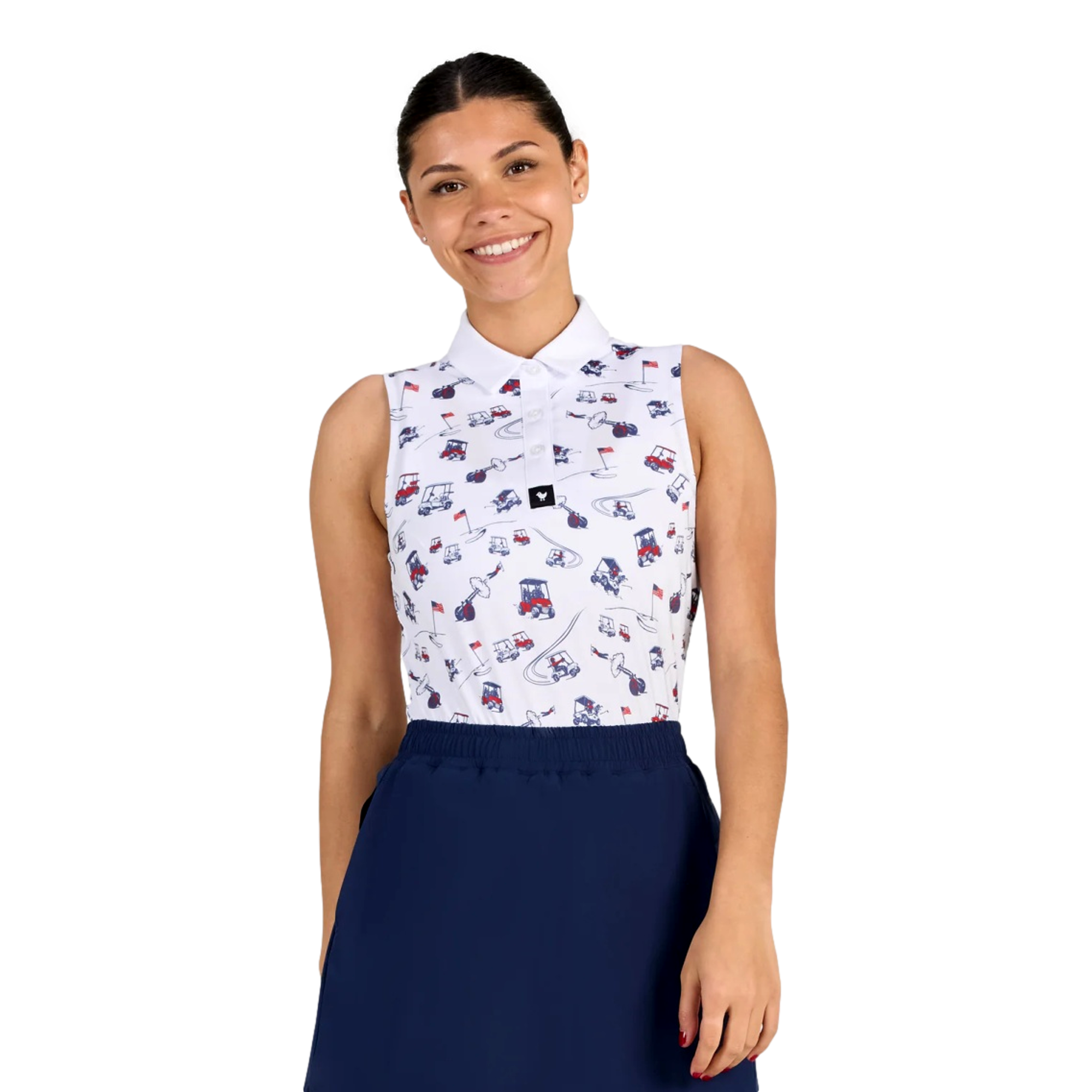 USA Speedway Series Print  Sleeveless Polo