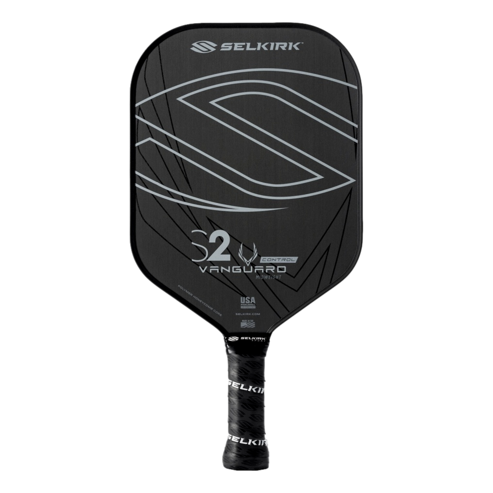 VANGUARD Control- S2 Raw Carbon Pickleball Paddle