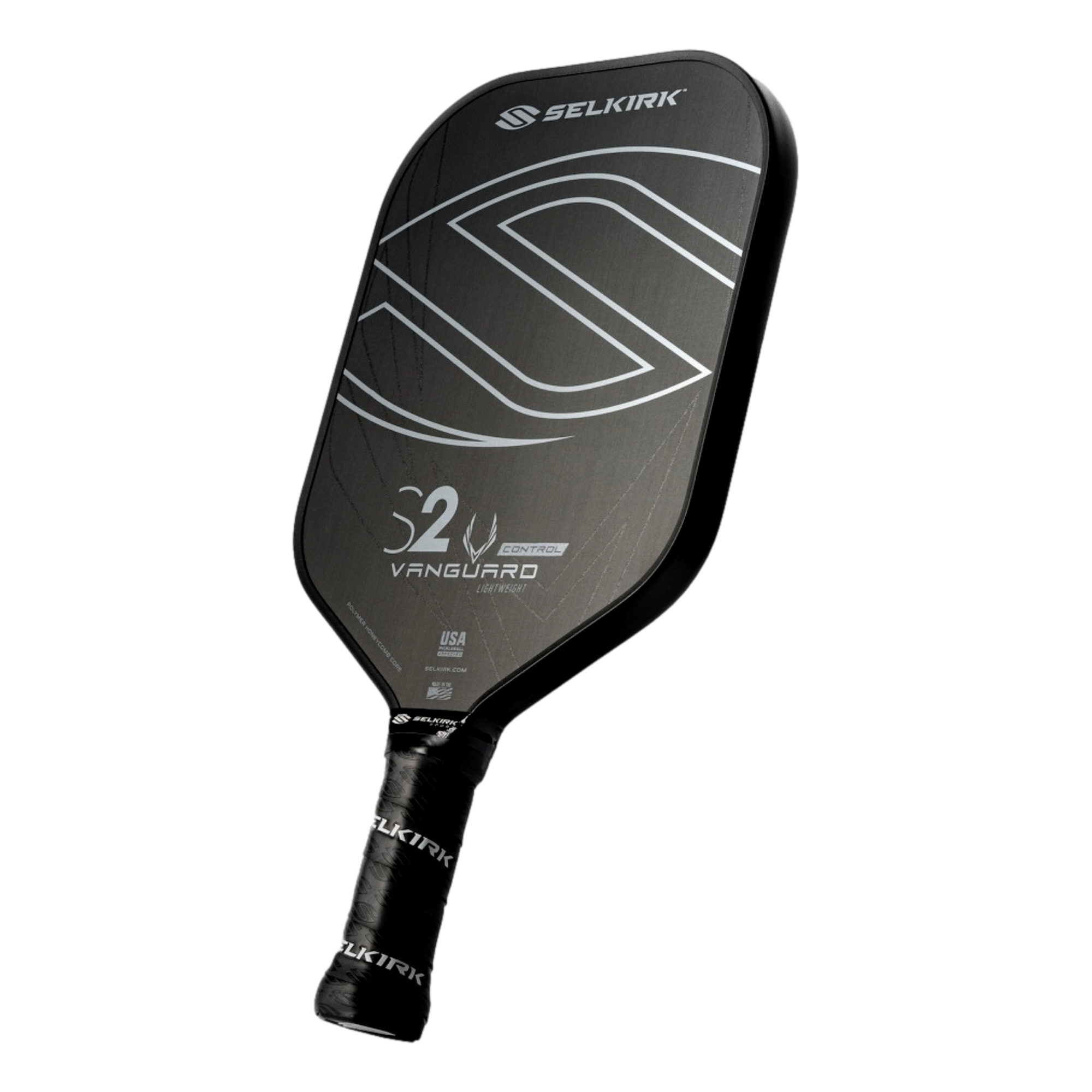 VANGUARD Control- S2 Raw Carbon Pickleball Paddle
