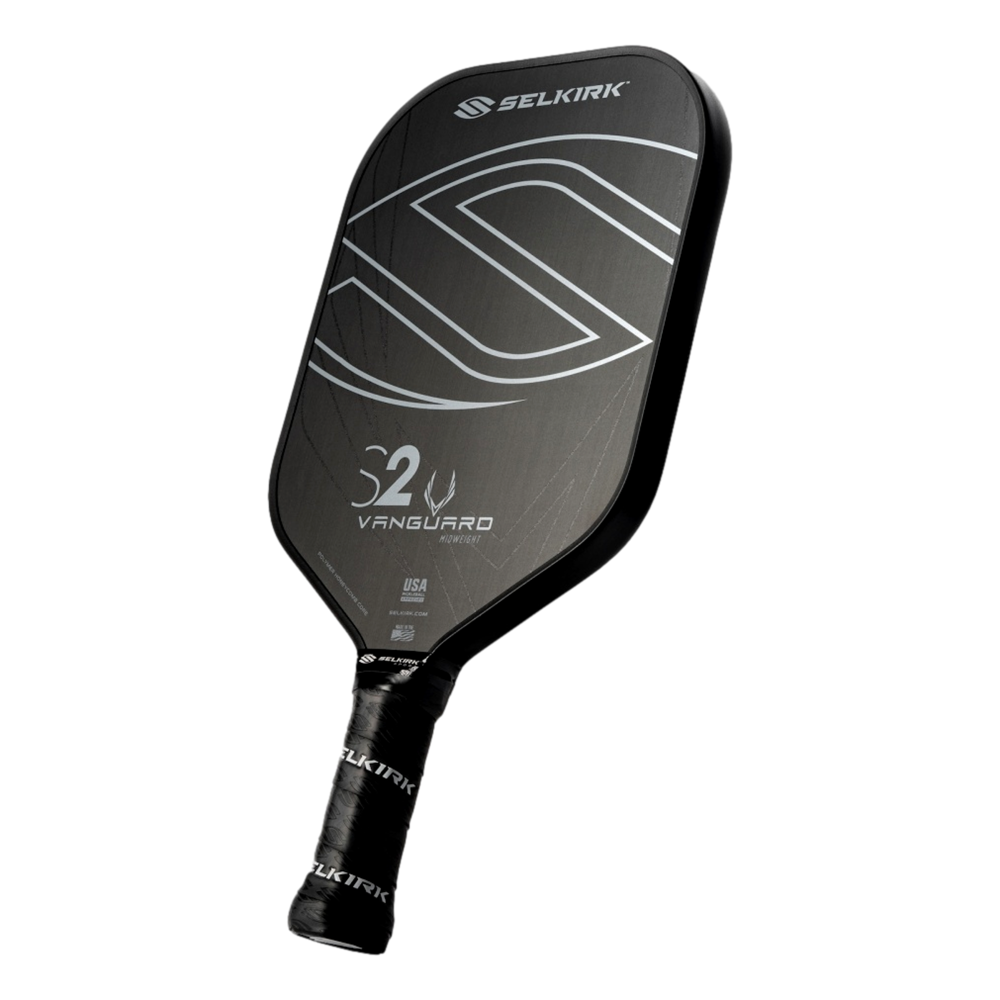 VANGUARD Control- S2 Raw Carbon Pickleball Paddle