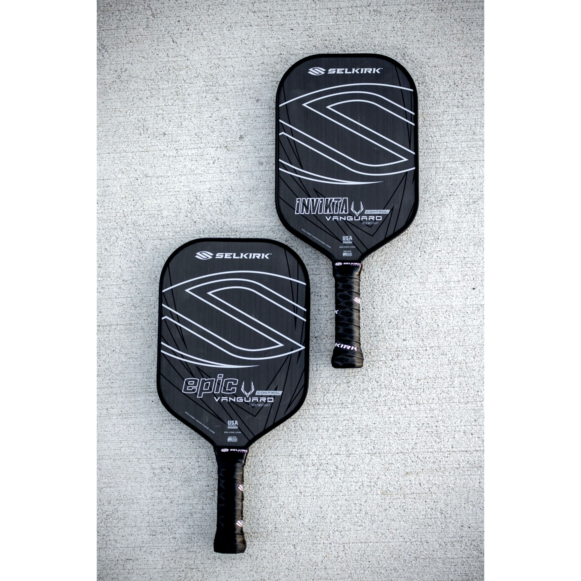 VANGUARD Control- S2 Raw Carbon Pickleball Paddle