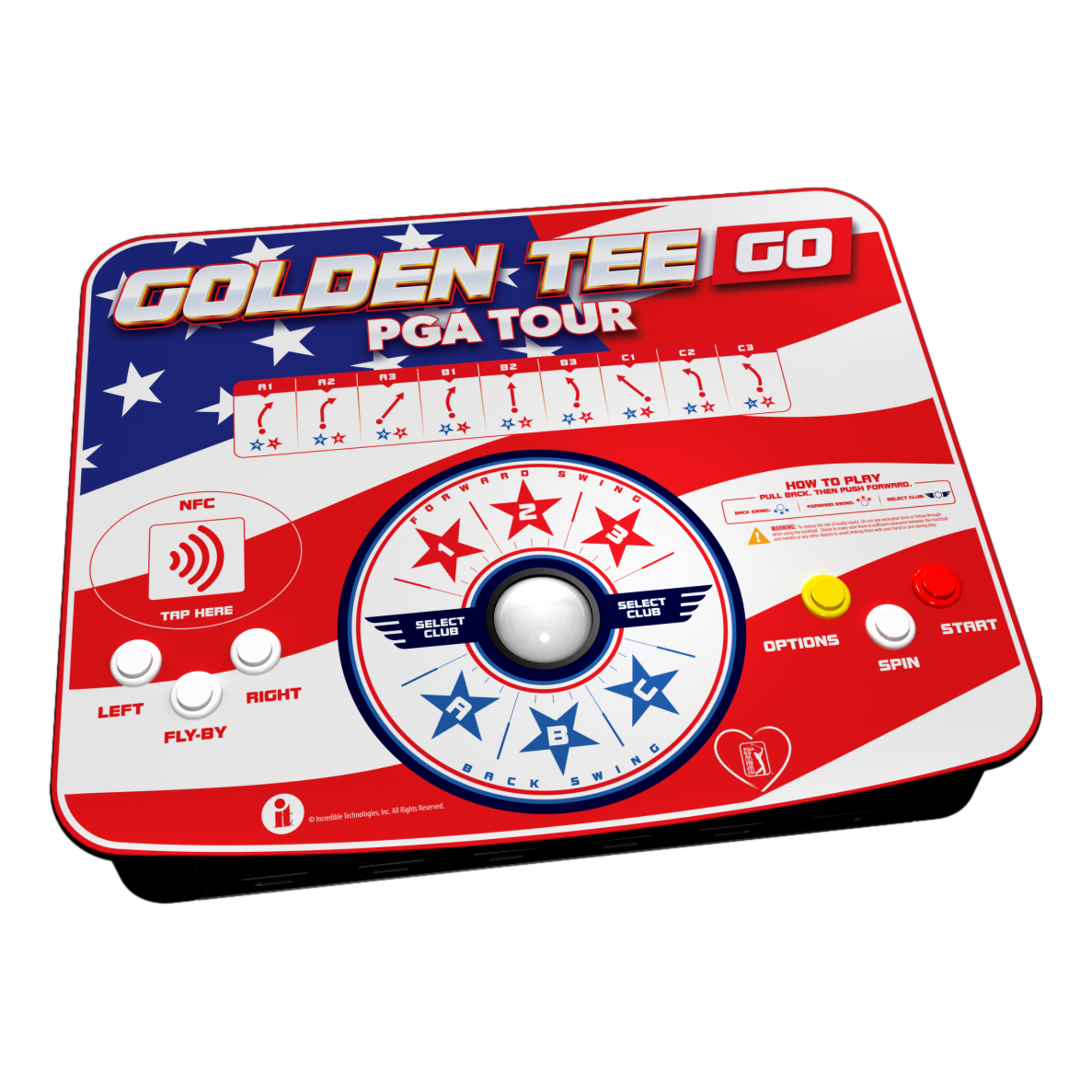 Golden Tee PGA TOUR GO, Stars and Stripe