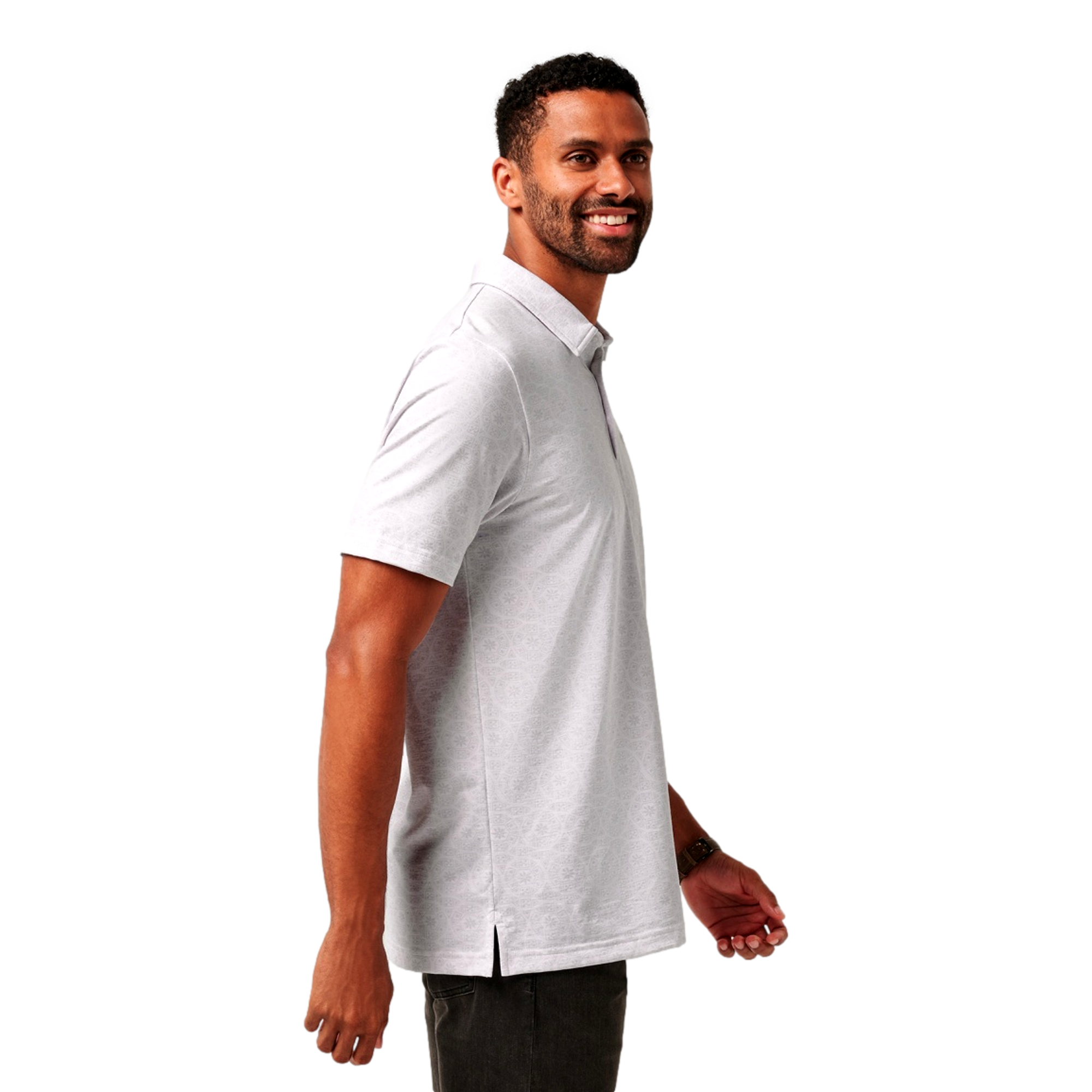 Free Passage Geo Print Polo Shirt