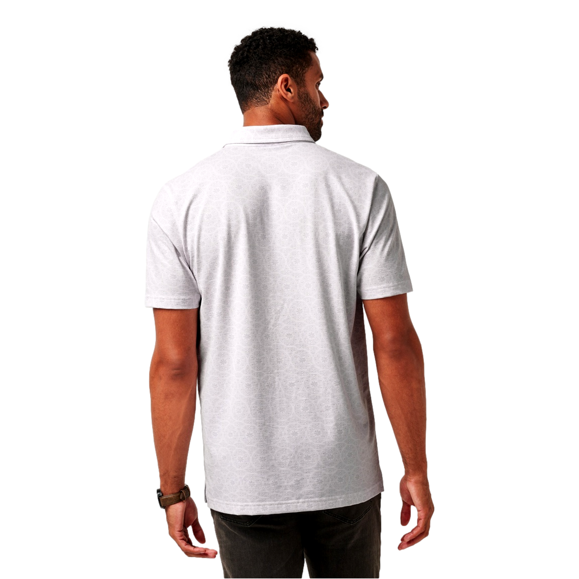Free Passage Geo Print Polo Shirt