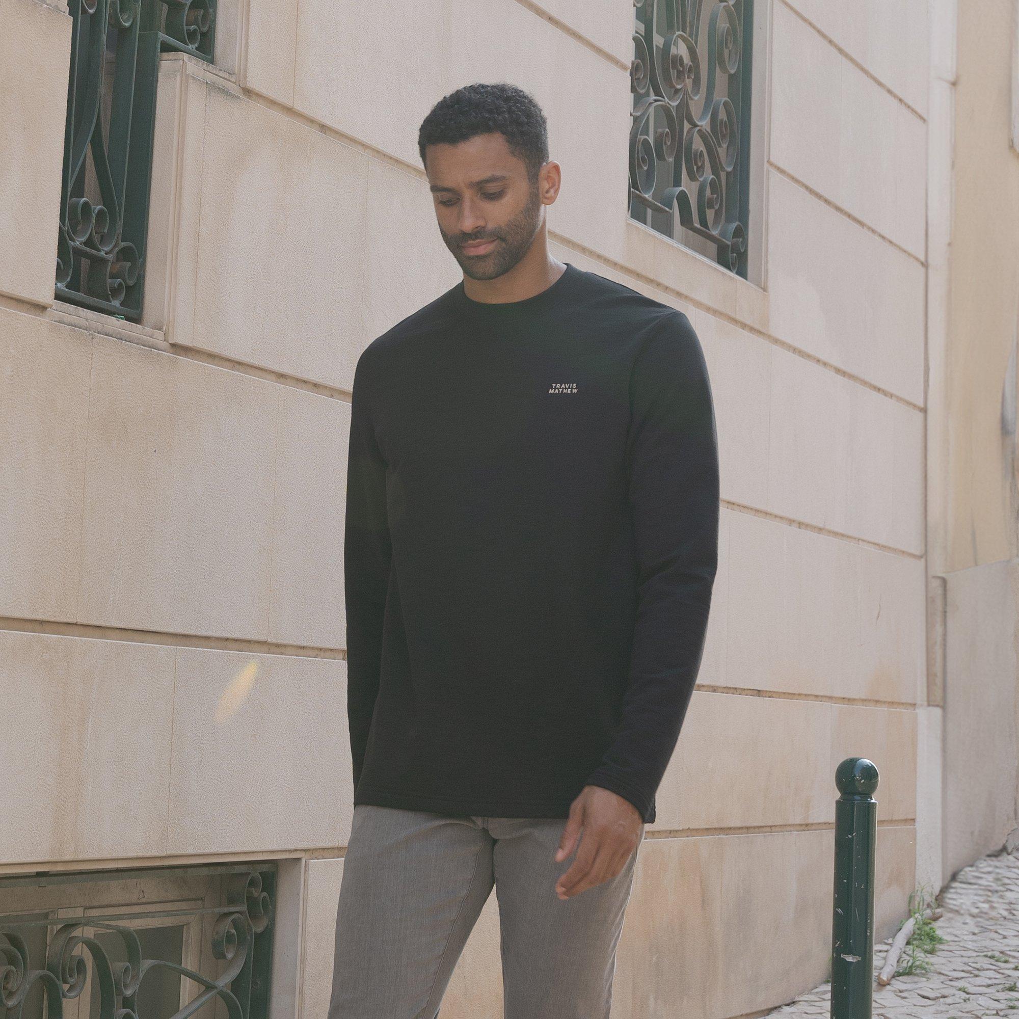 Man About Town Crewneck Men's Golf Sweater