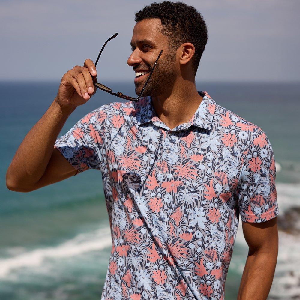 Featherweight Sands Men's Short Sleeve Golf Polo Shirt