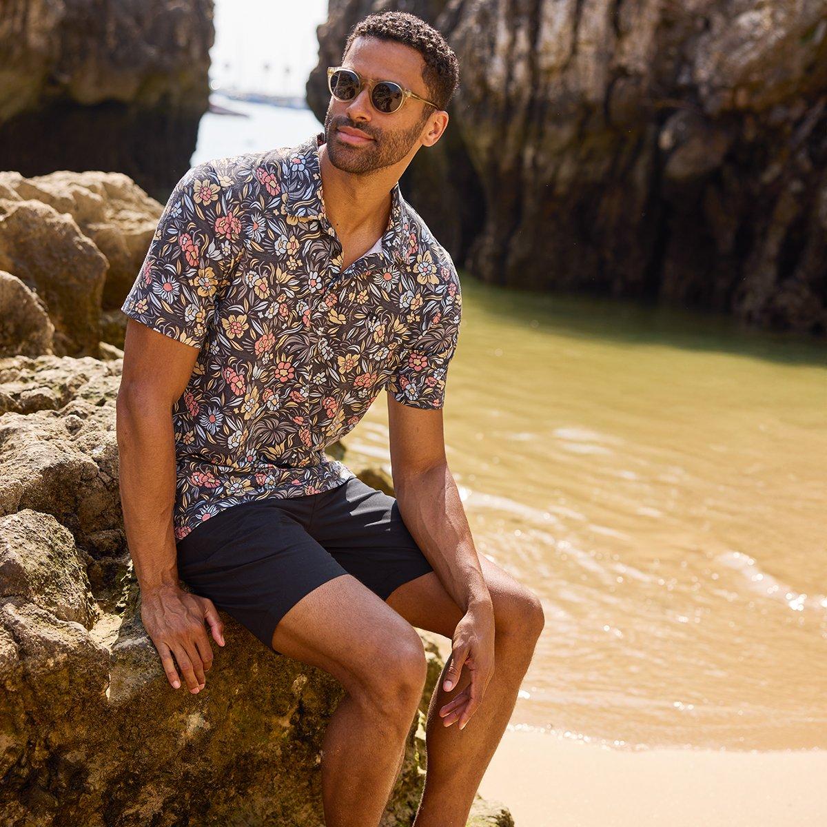 Featherweight Day Cruise Men's Short Sleeve Golf Polo Shirt