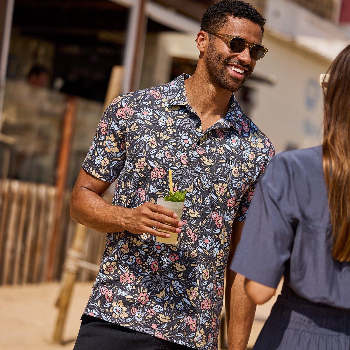 Featherweight Day Cruise Men's Short Sleeve Golf Polo Shirt