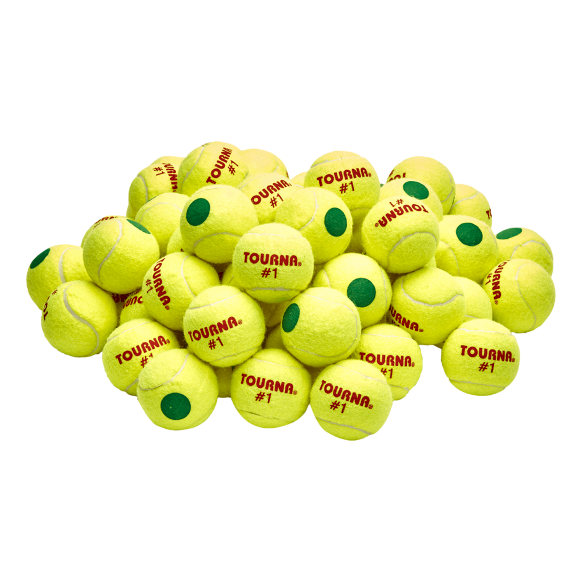 Tourna Kids Green Dot Tennis Ball 50 Pack Tote