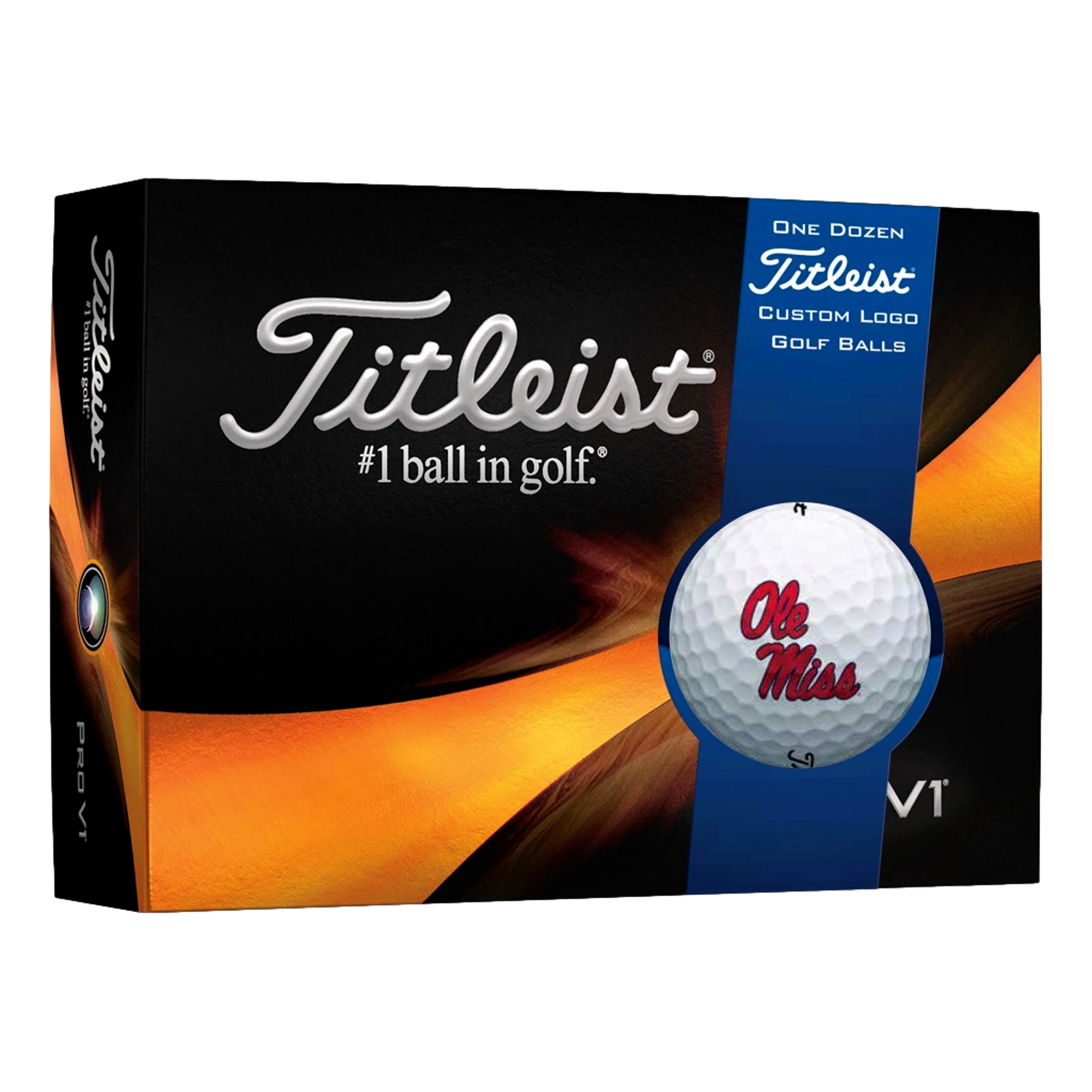 Ole Miss Rebels Pro V1 Golf Balls
