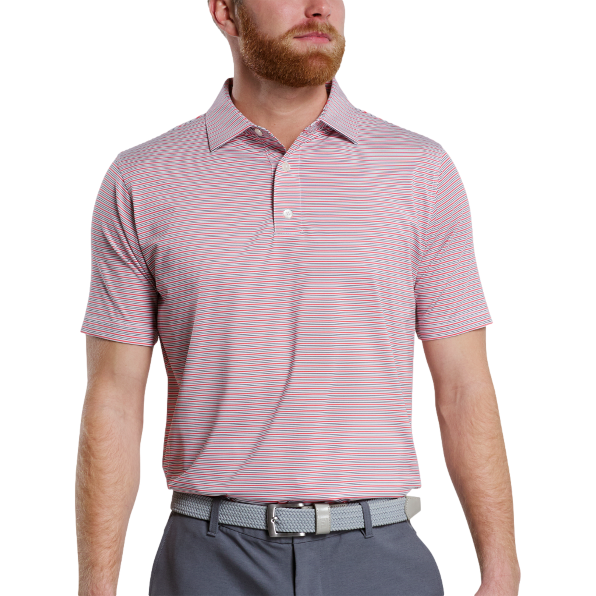 Emory Stripe Lisle Polo Shirt