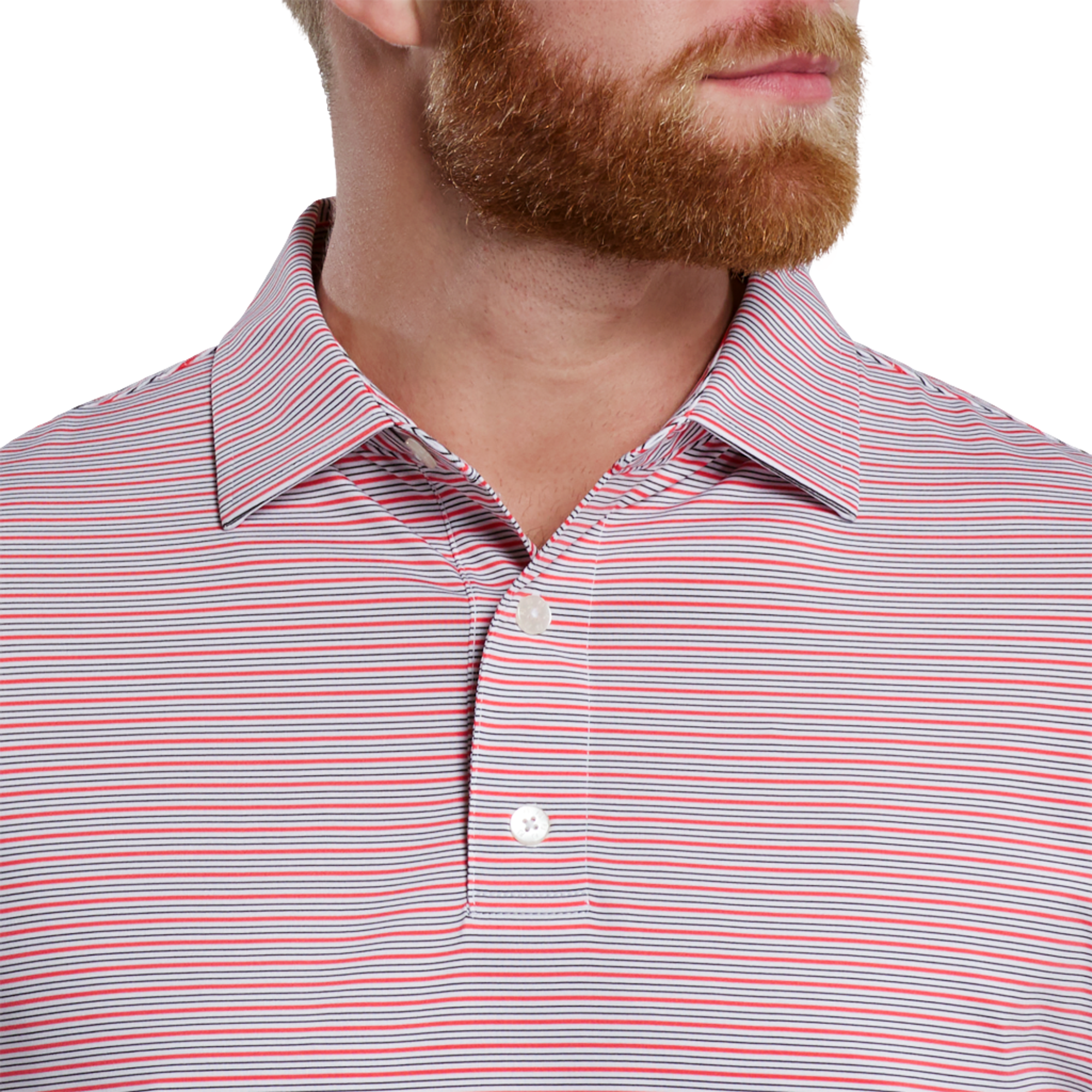 Emory Stripe Lisle Polo Shirt