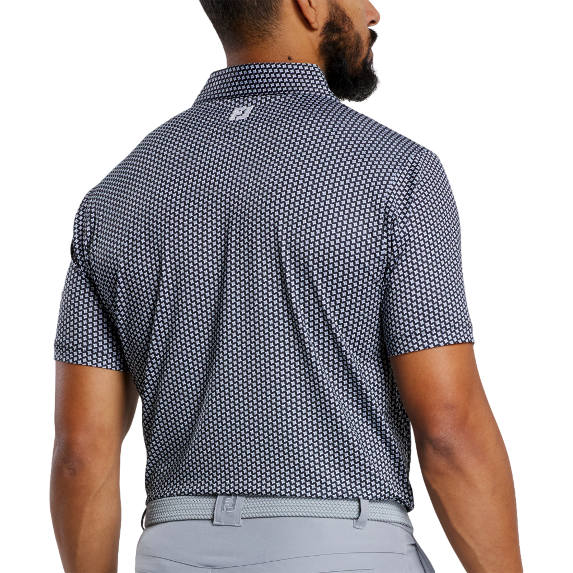 Houndstooth Geo Lisle Polo