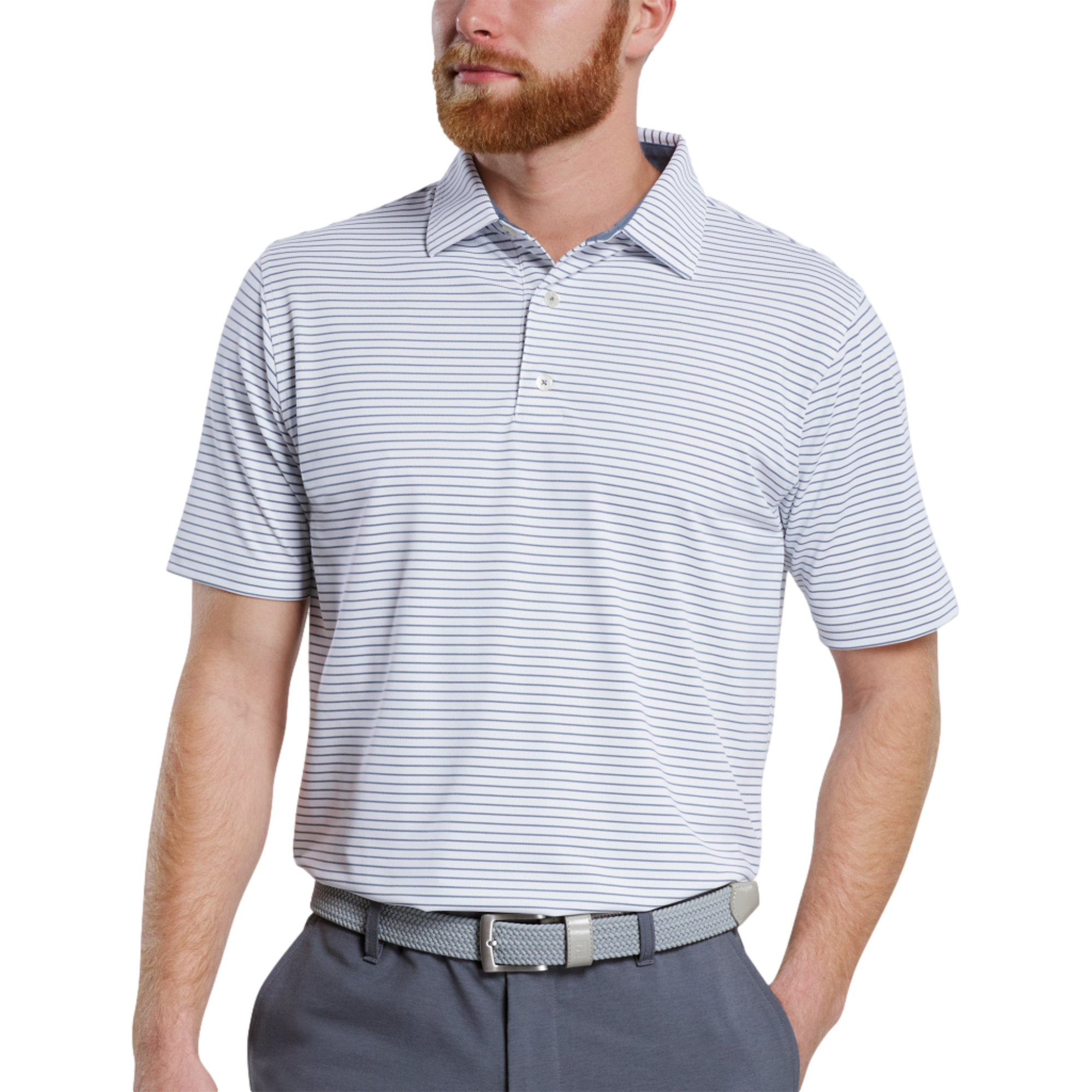 Hickory Stripe Lisle Polo Shirt