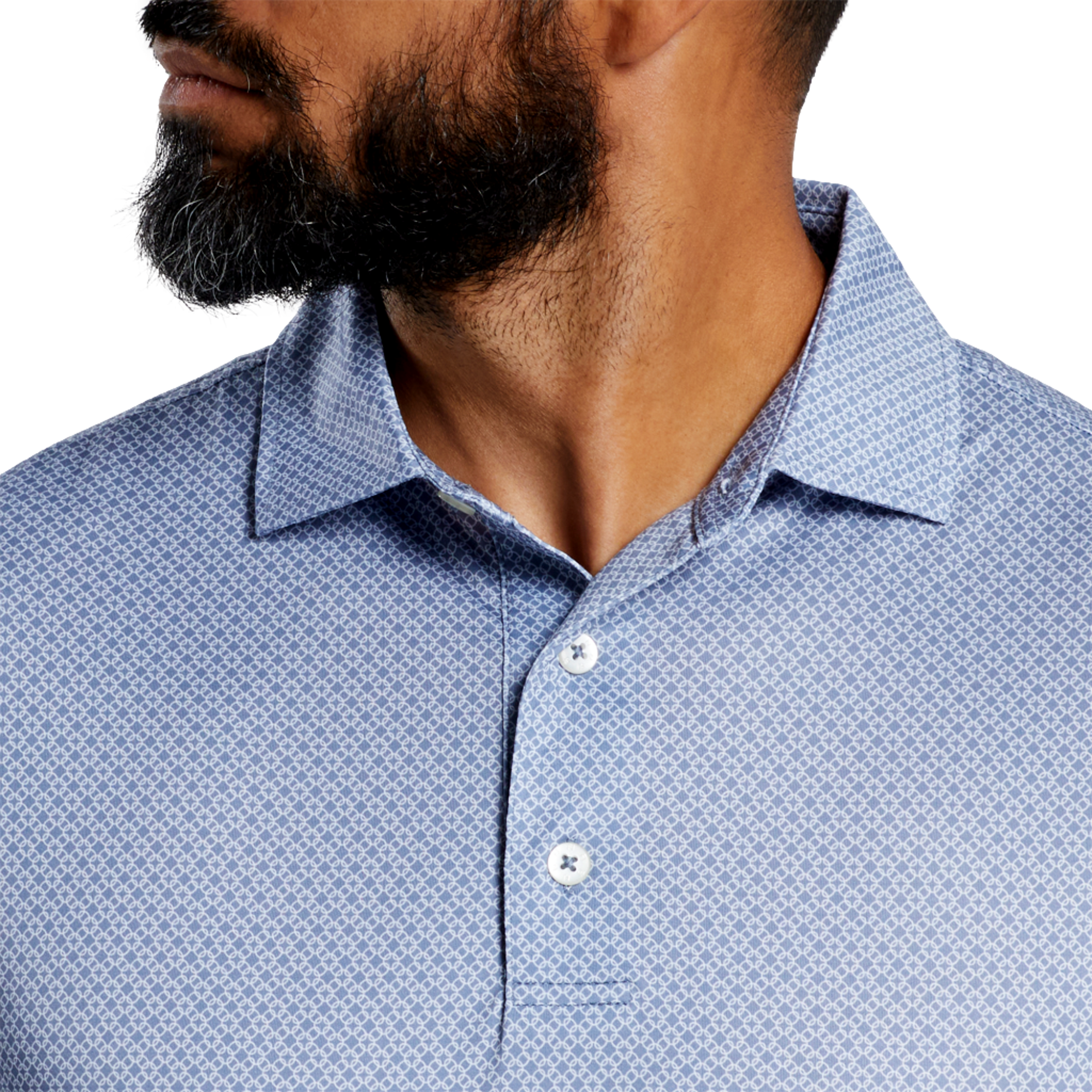 Loop Print Lisle Polo Shirt