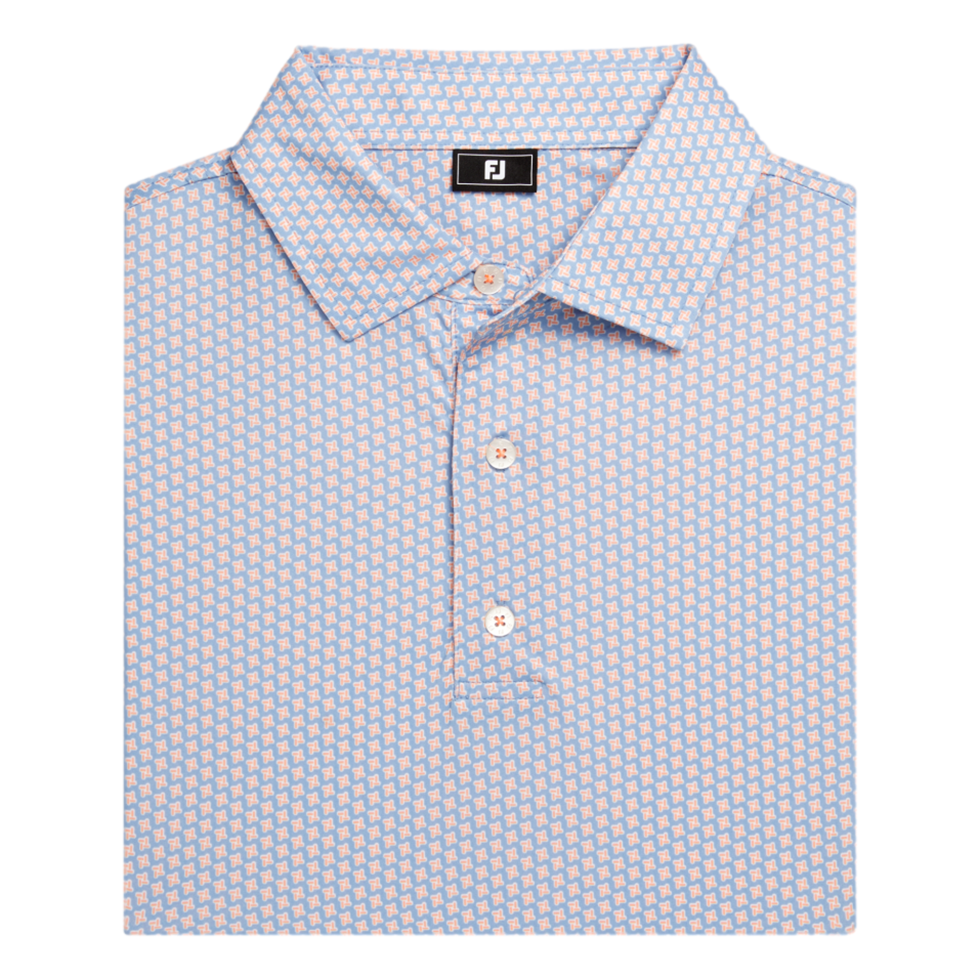 Geo Print Men's Houndstooth Short Sleeve Golf Polo Shirt