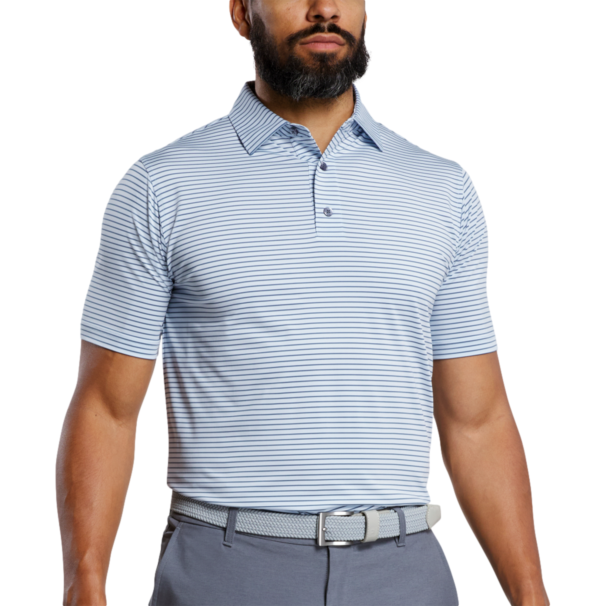 Emory Stripe Lisle Polo Shirt