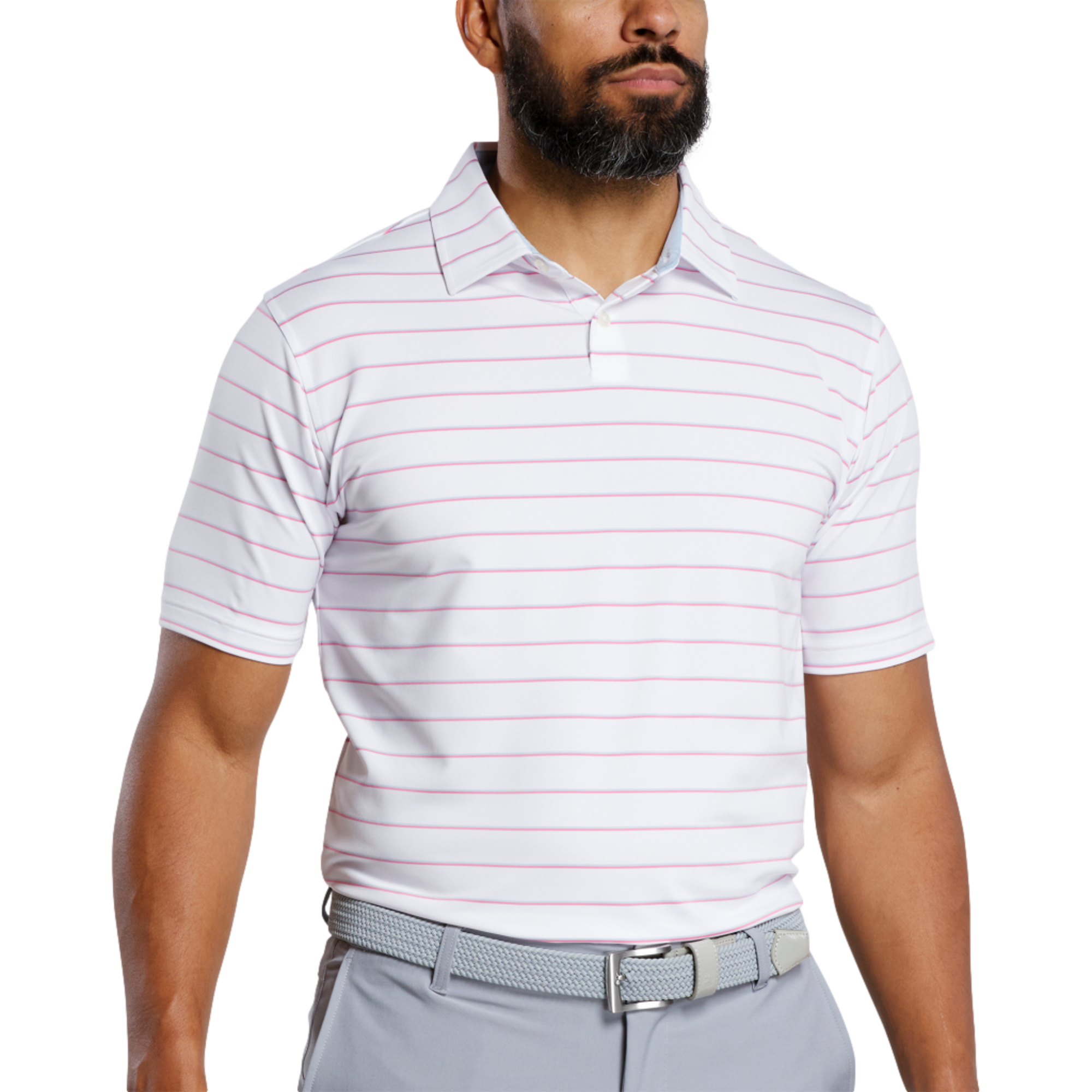 Classic Stripe Lisle Polo Shirt