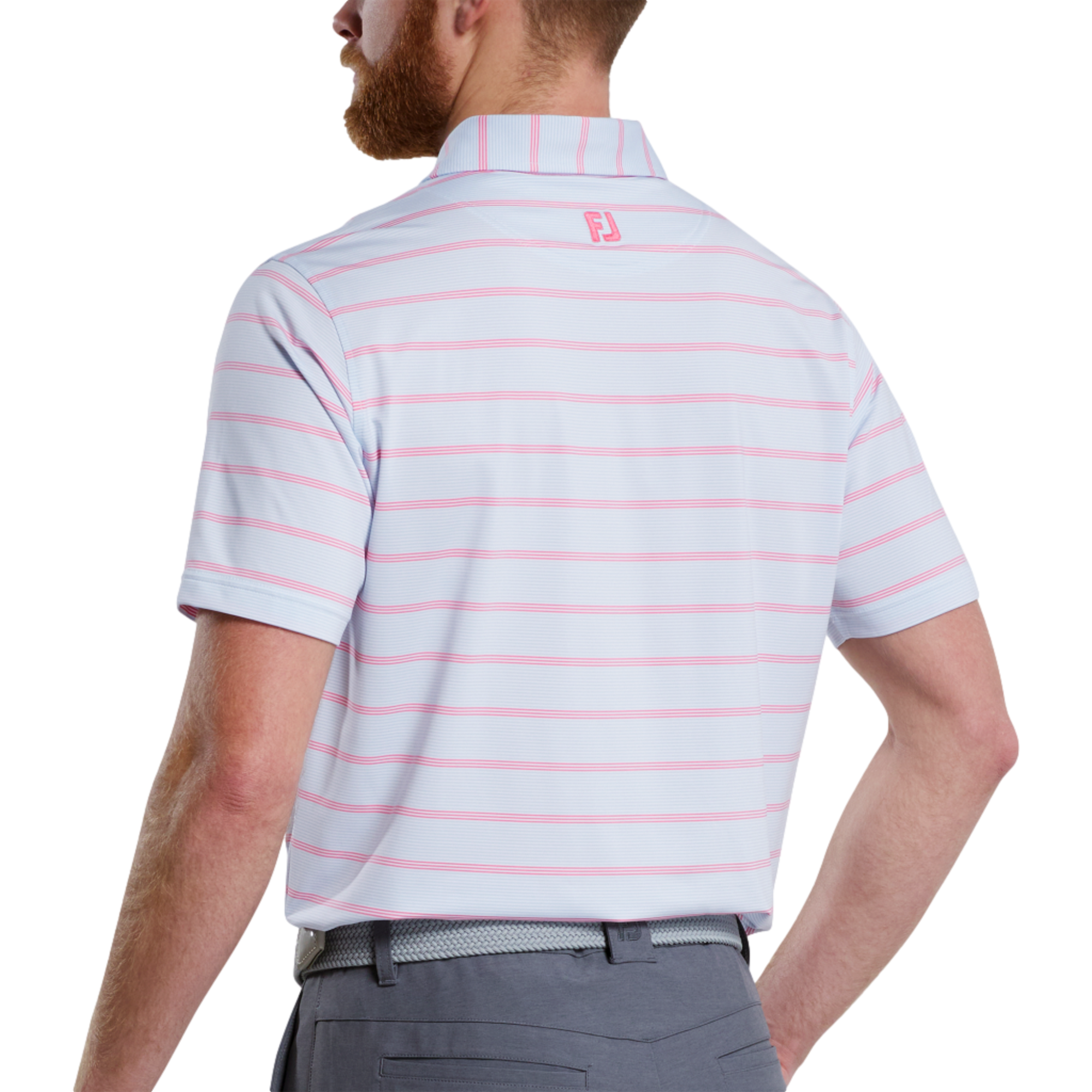 Multi Pinstripe Lisle Polo Shirt