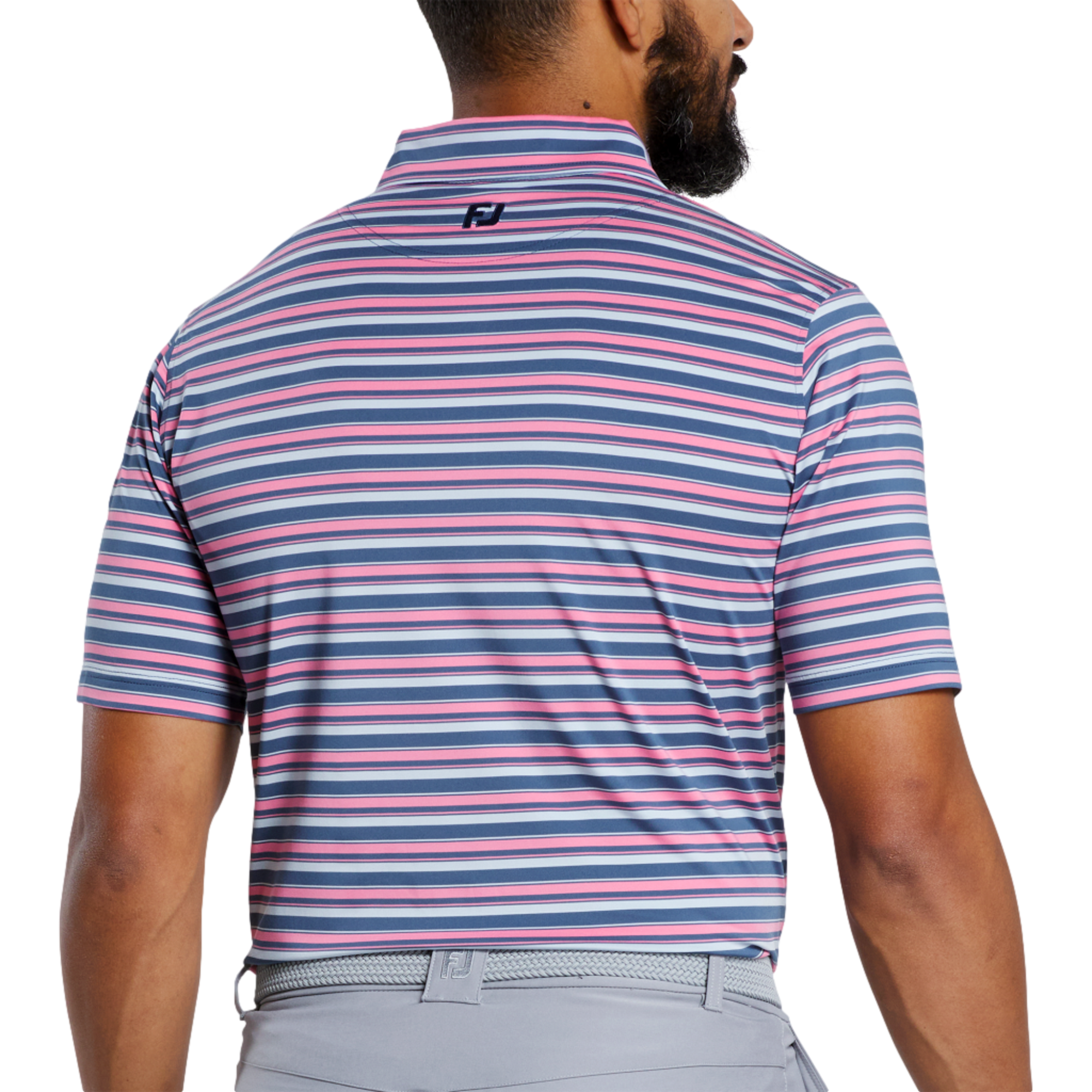 Mixer Stripe Lisle Polo Shirt