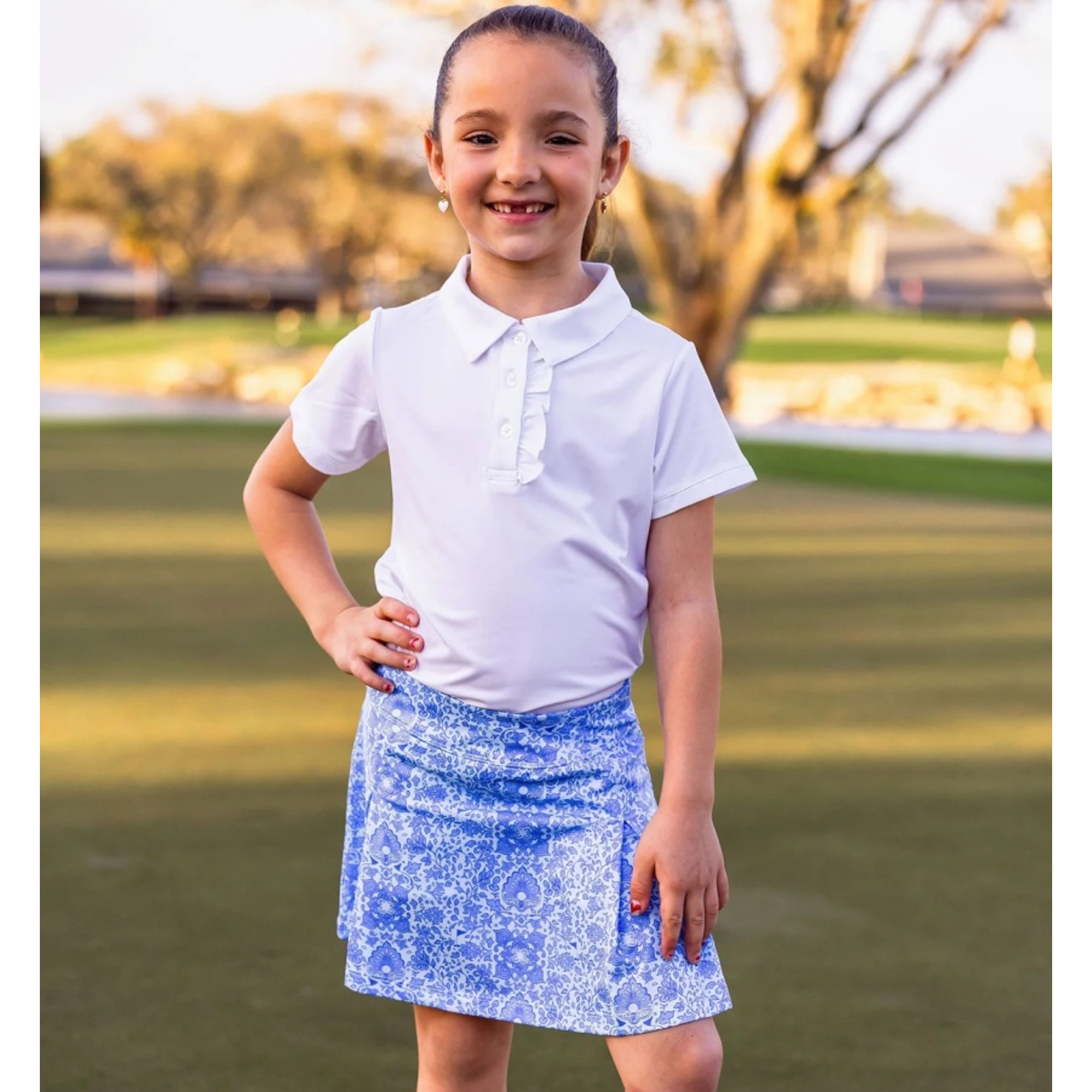 Girls Steffi Layered Hem Skort