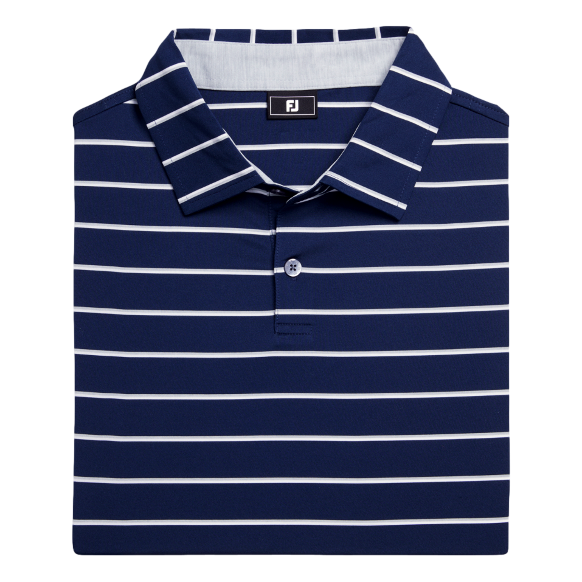 Classic Stripe Lisle Men's Short Sleeve Golf Polo Shirt