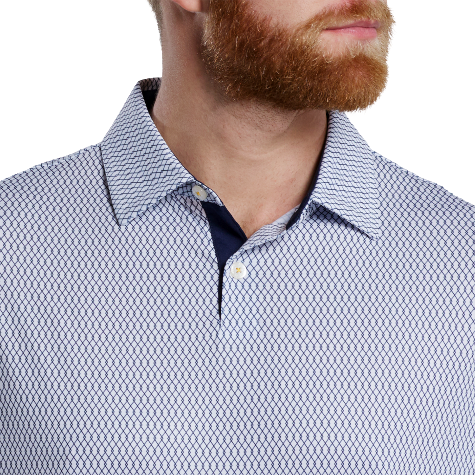 Irongate Print Lisle Men's Golf Polo Shirt