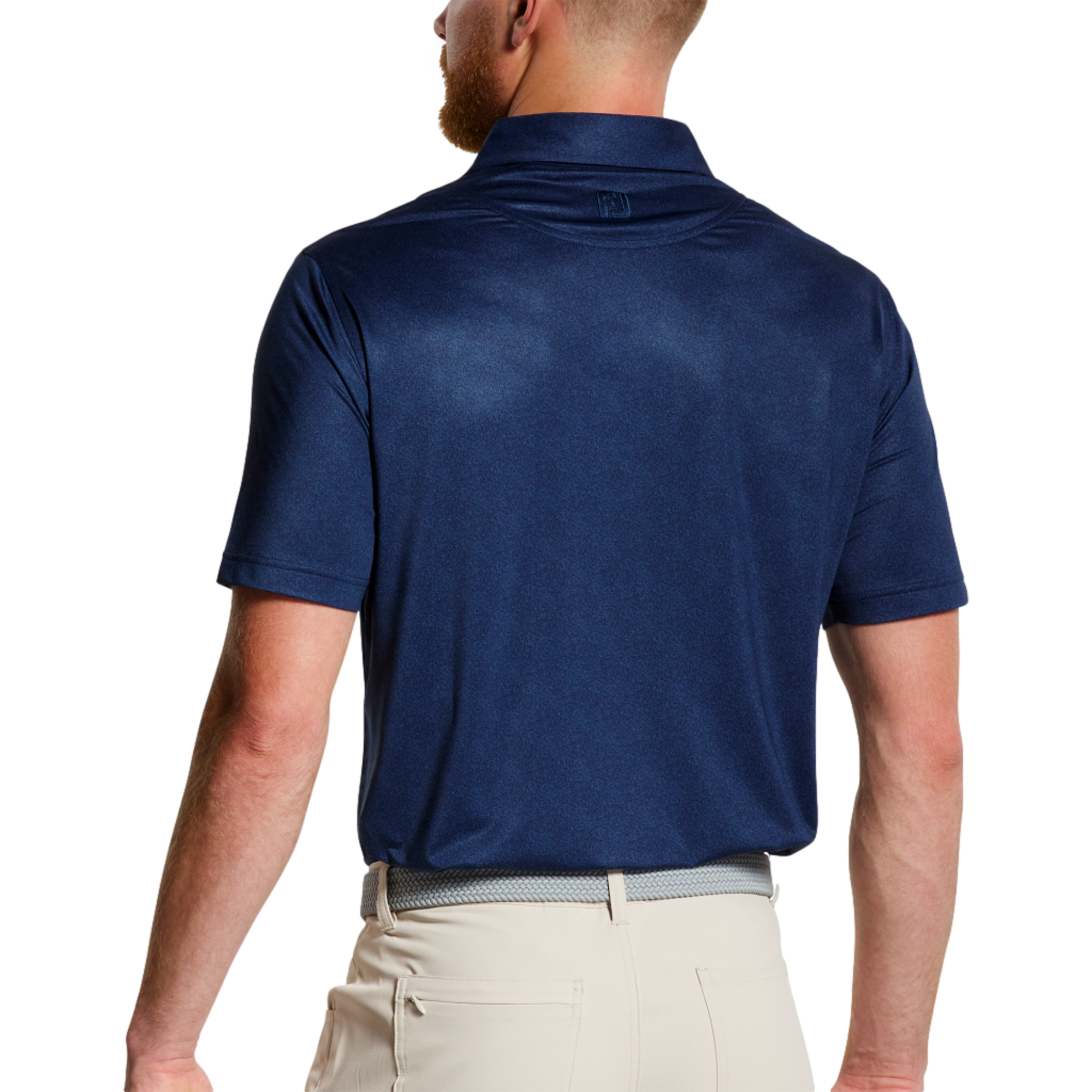 Speckle Print Men's Short Sleeve Golf Polo Shirt