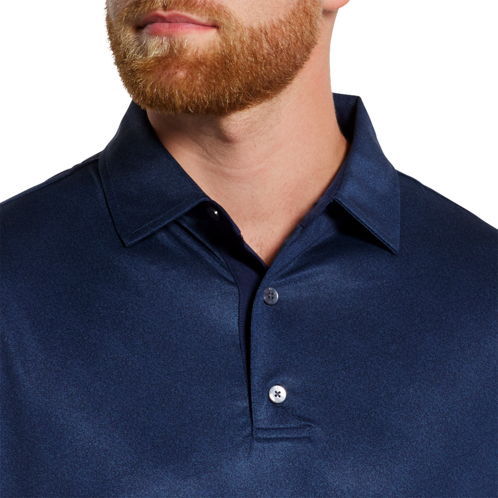 Speckle Print Men's Short Sleeve Golf Polo Shirt