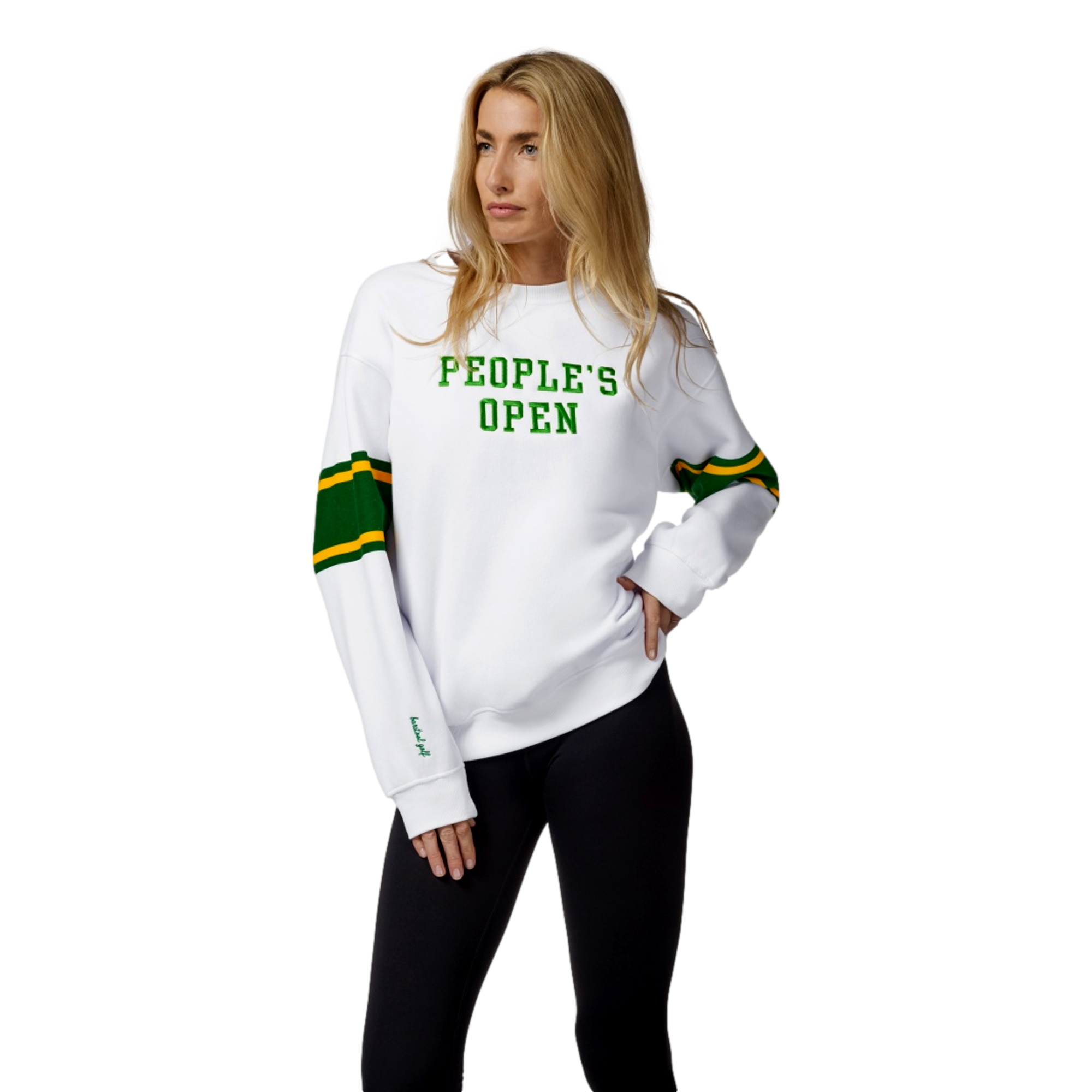 Women's Peoples Open Varsity Crewneck Sweatshirt | PGA TOUR Superstore