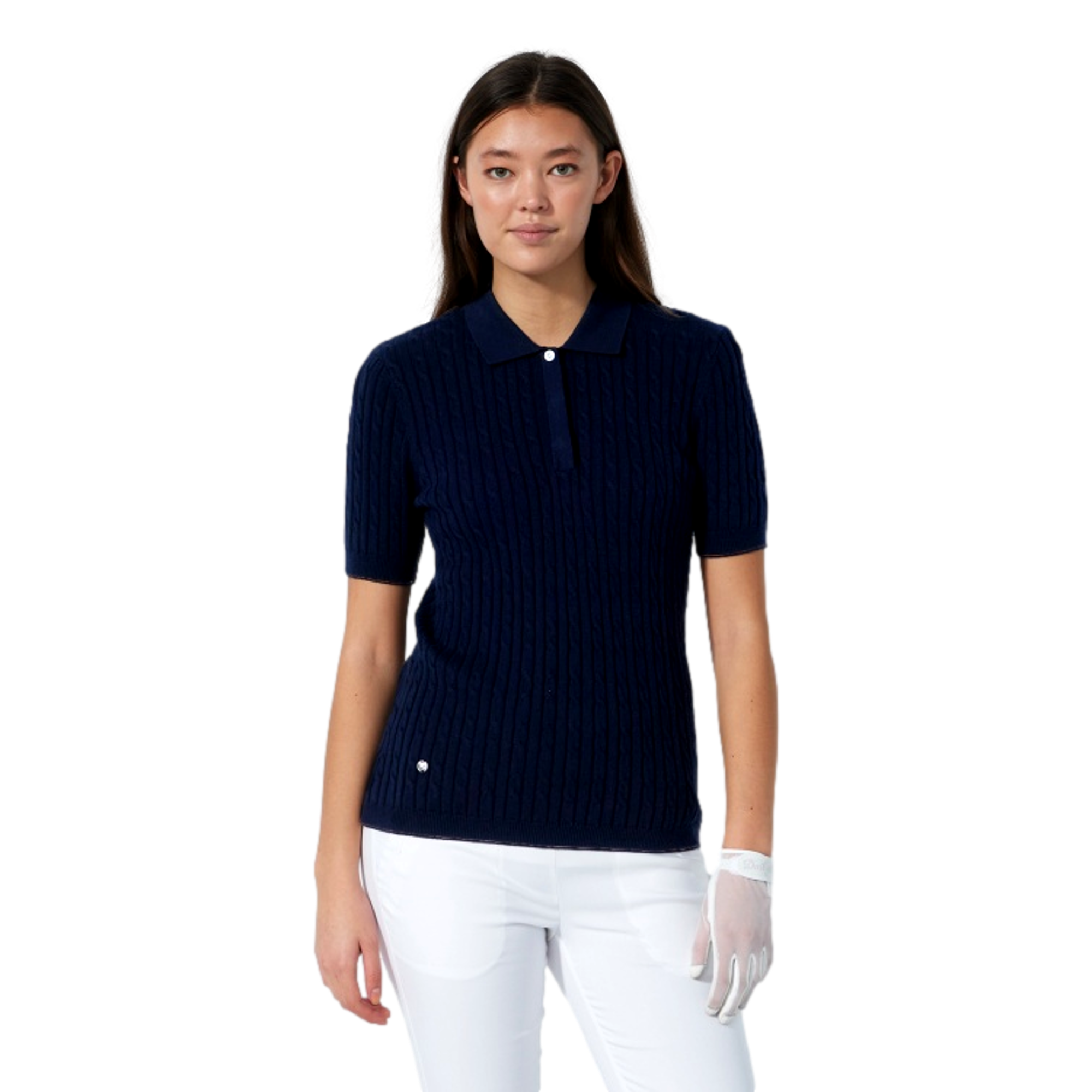 Madeline Knit Polo Women's Short Sleeve Golf Polo Shirt