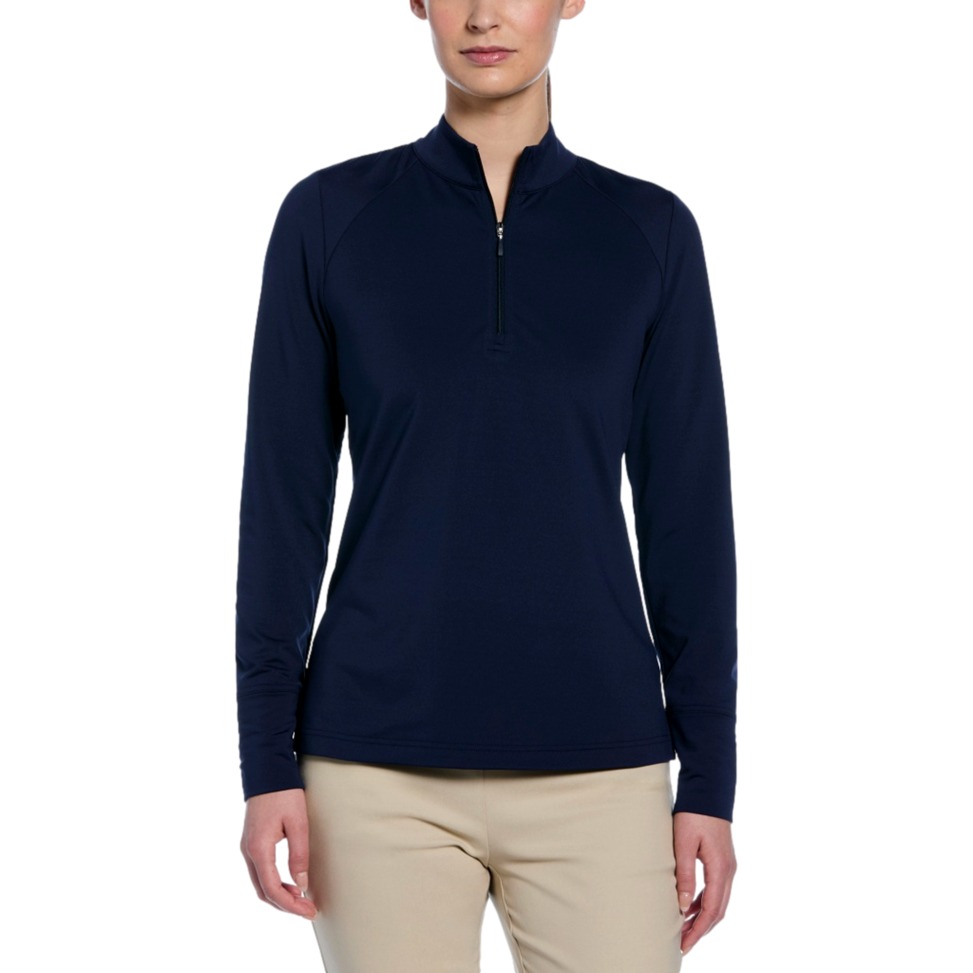Women's Solid Quarter Zip