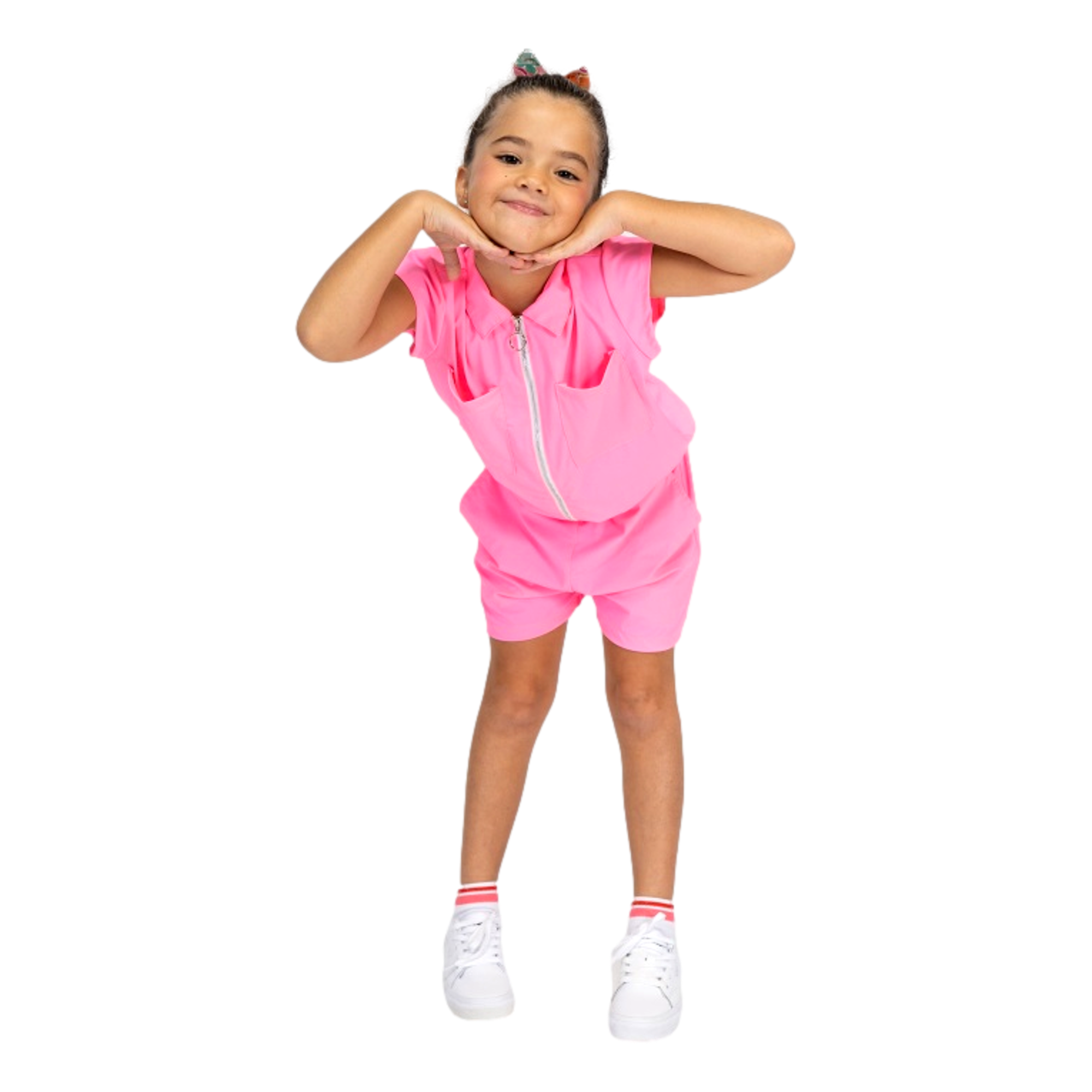 Girl Power Short Sleeve Romper