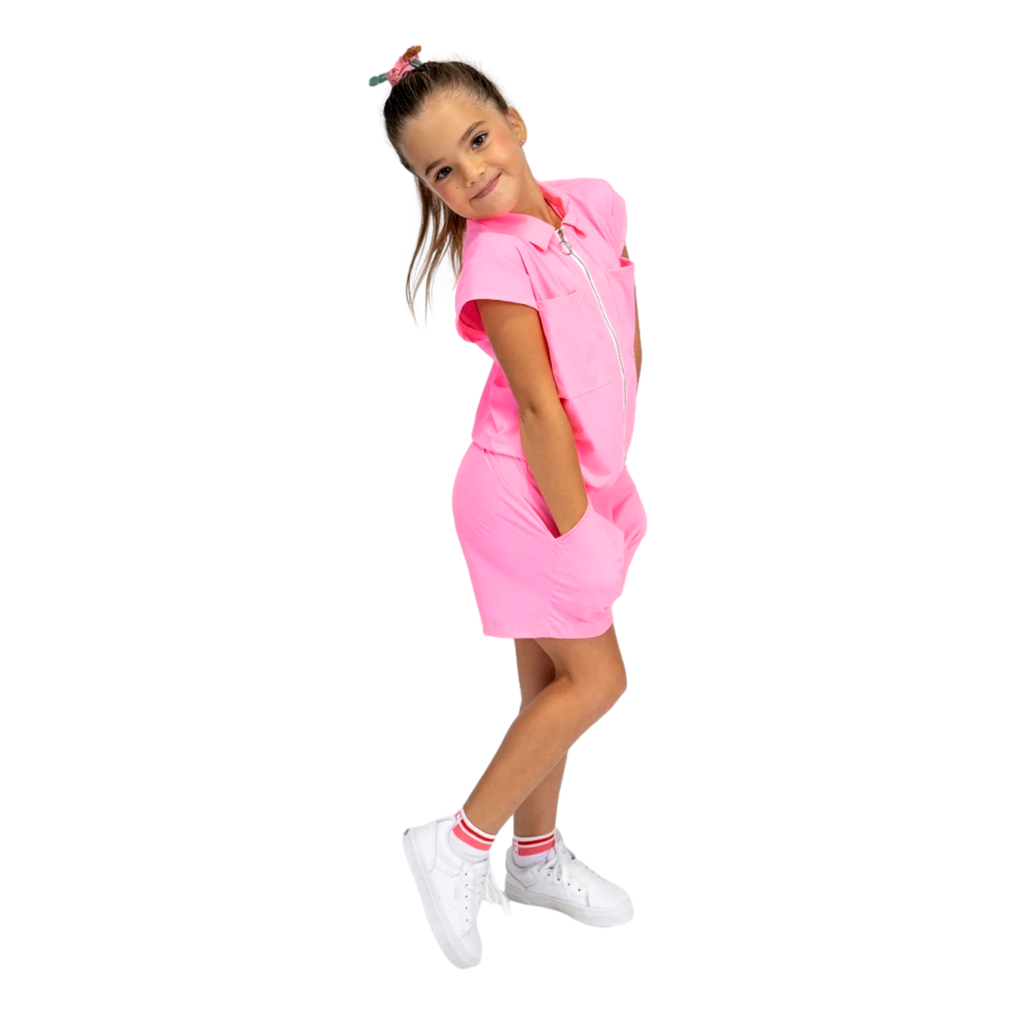 Girl Power Short Sleeve Romper