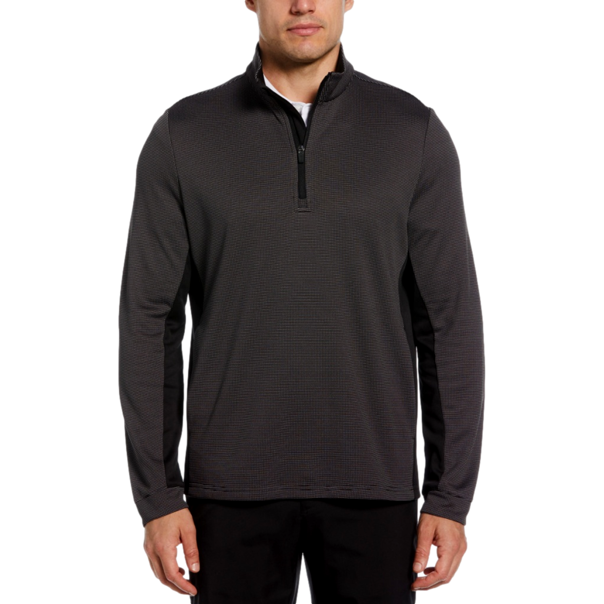 Micro Jacquard Quarter Zip