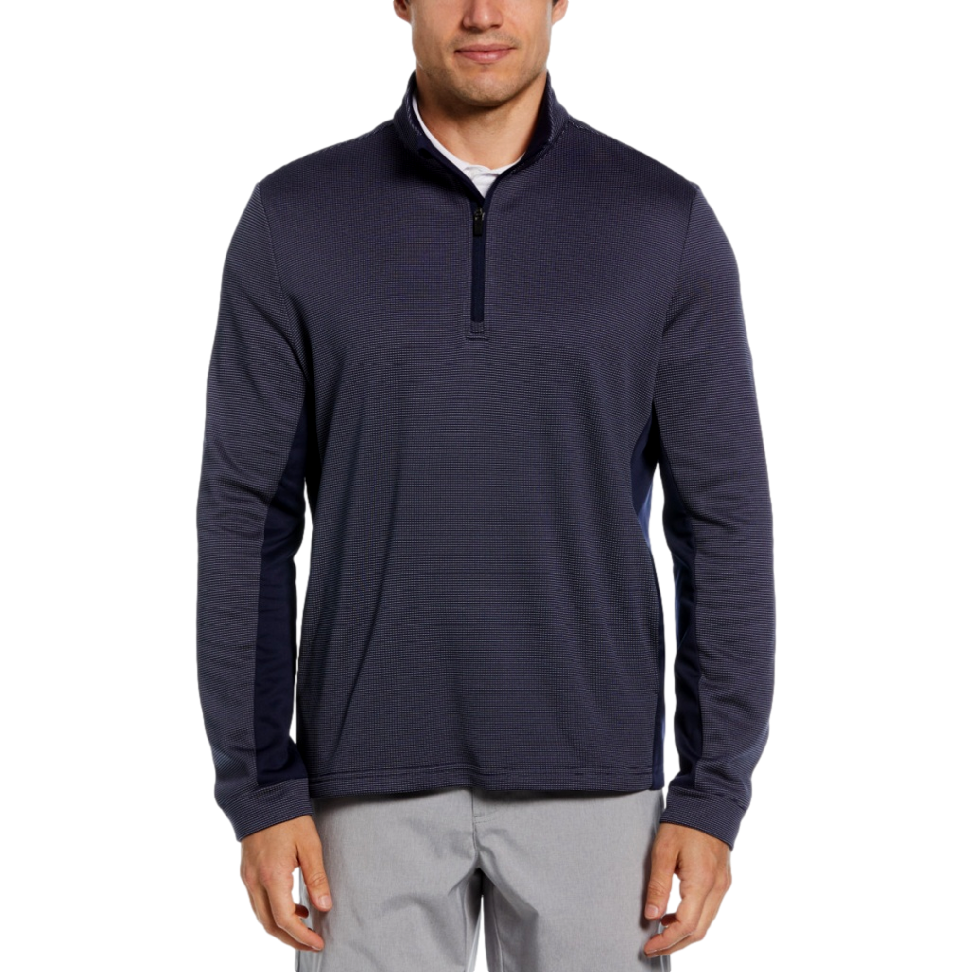 Micro Jacquard Quarter Zip