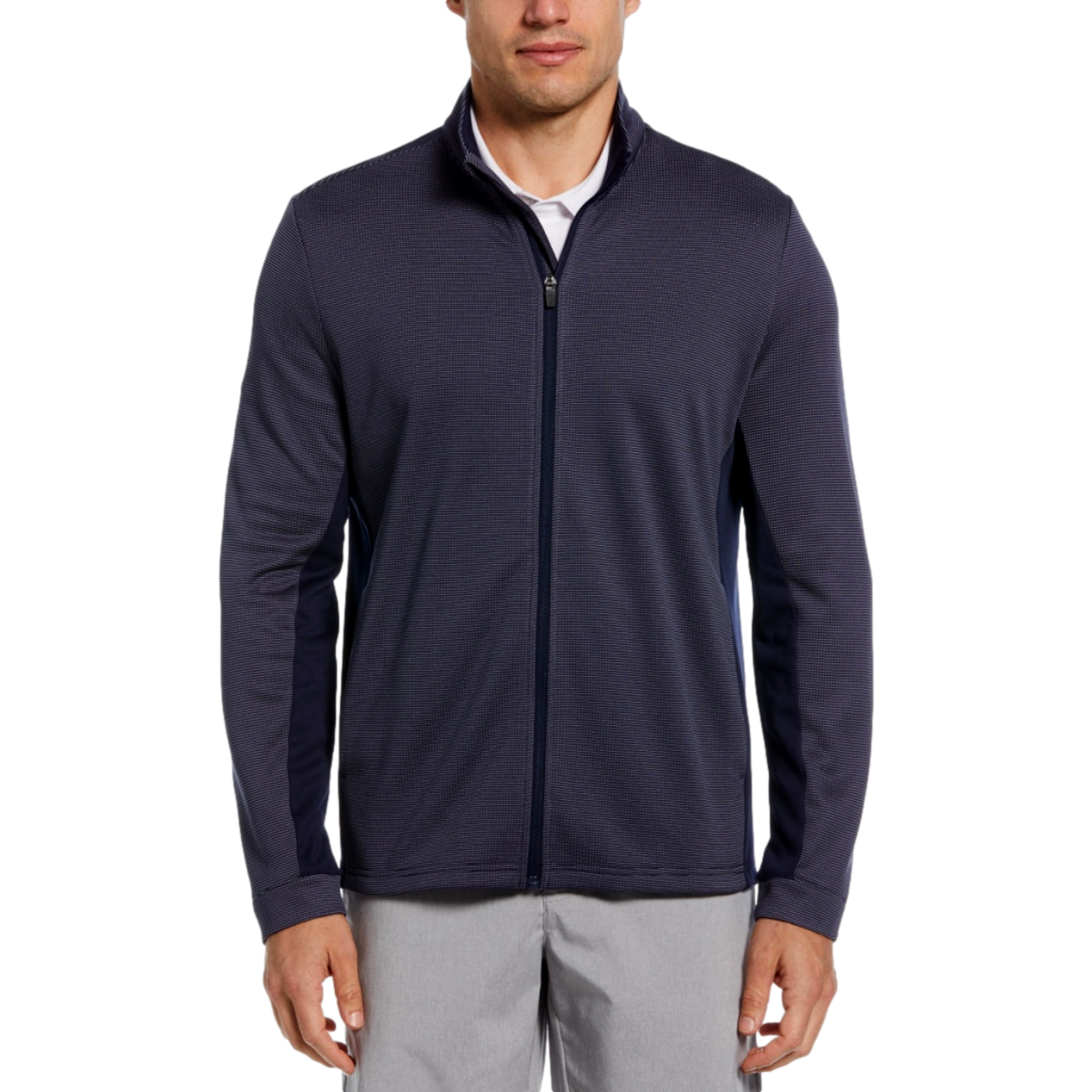 Full Zip Micro Jacquard Men's Golf Jacket