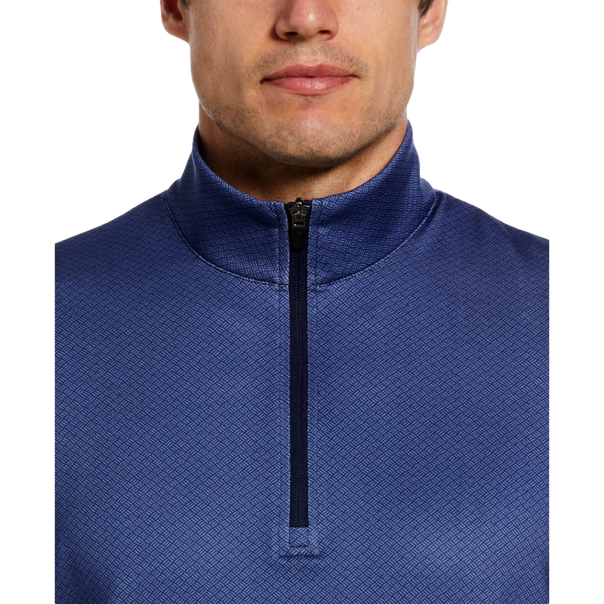 Mini Geo Print Men's Golf Quarter Zip