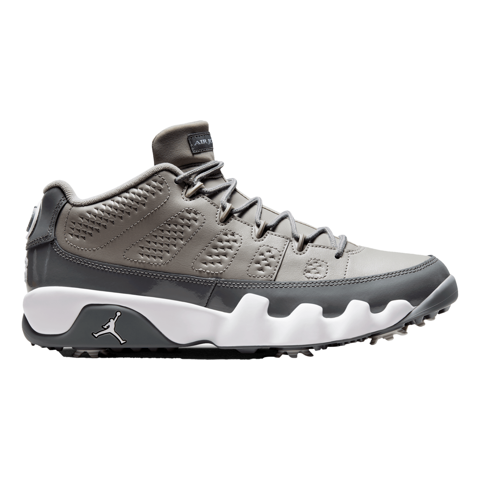 AIR JORDAN 9 G RETRO, Grey/White, 6 M - Nike Golf Spiked