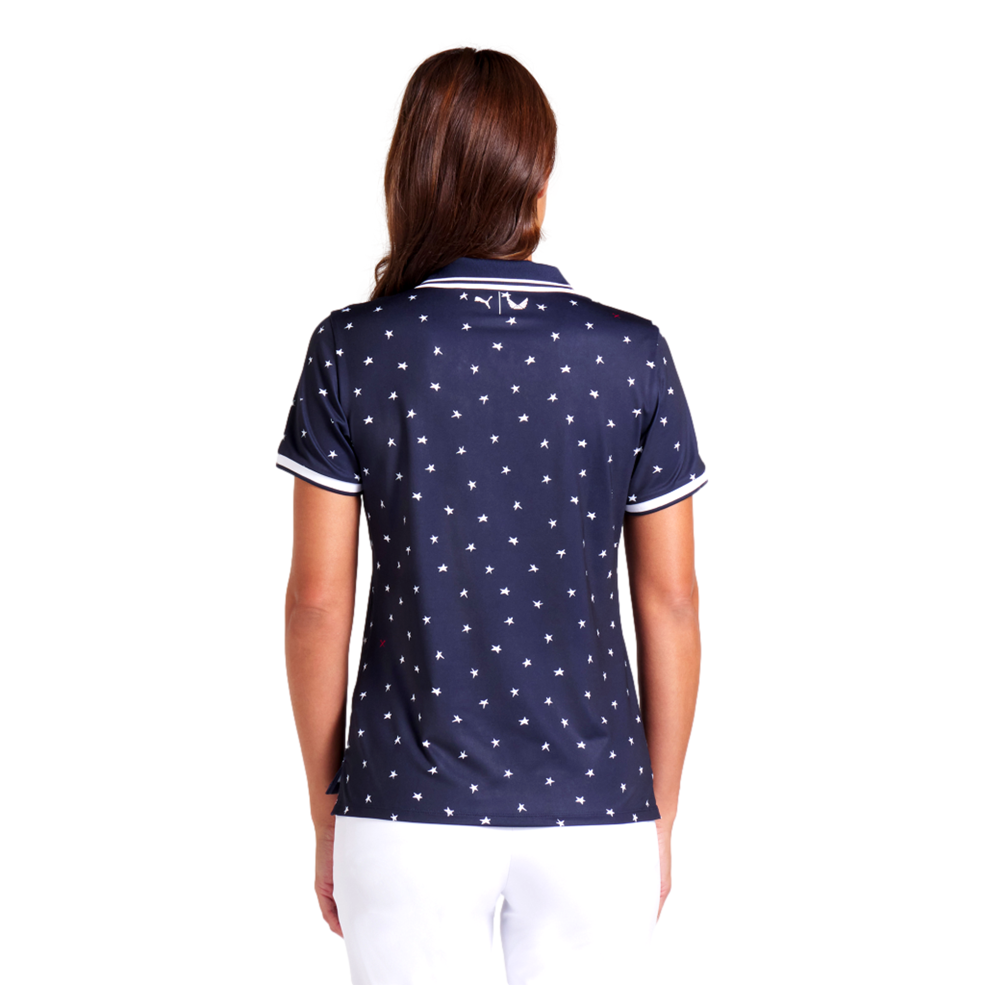 Volition Dancing Stars Women's Short Sleeve Golf Polo Shirt
