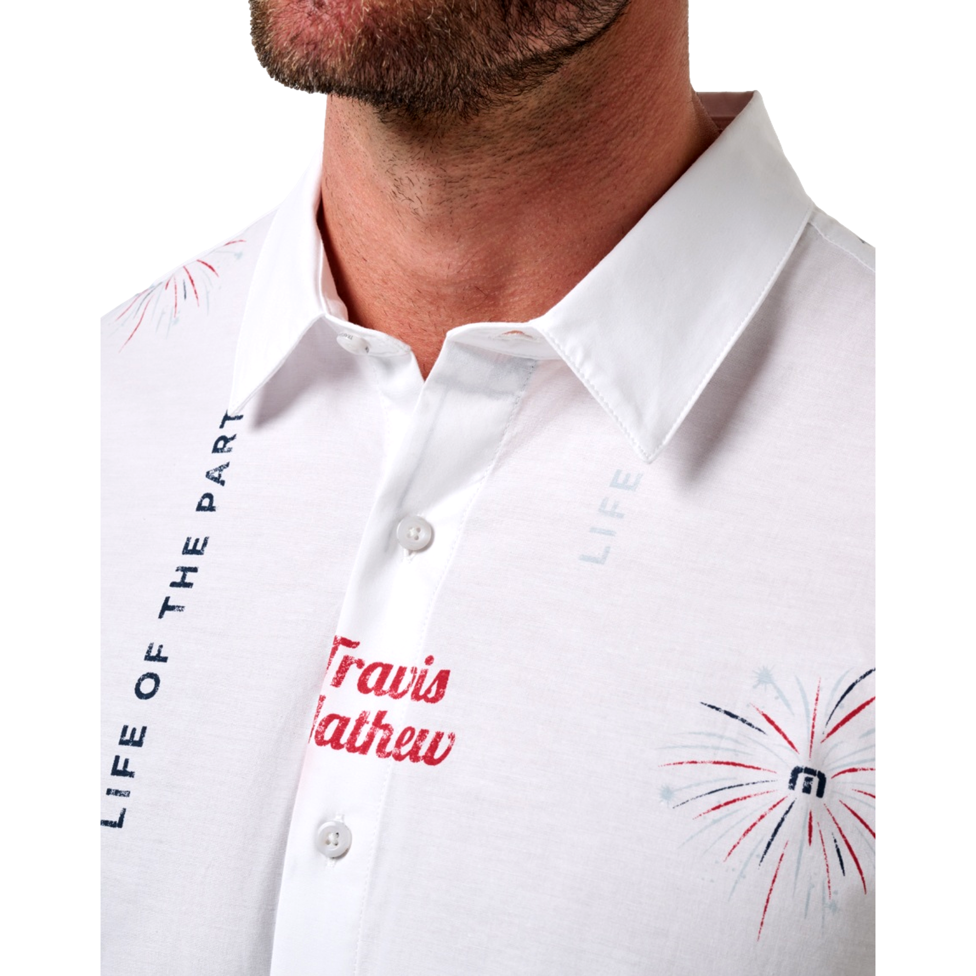 Fourth Fest Men's Short Sleeve Golf Polo Shirt