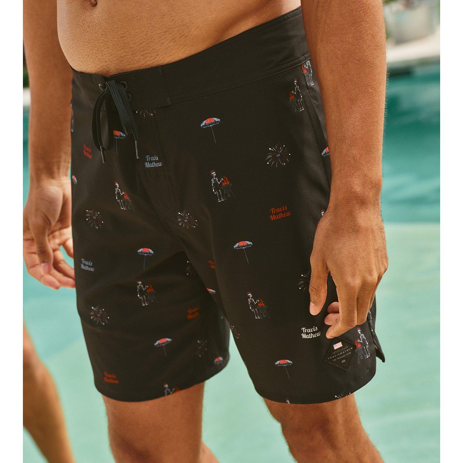 Red White and Booyah Men's Golf Short