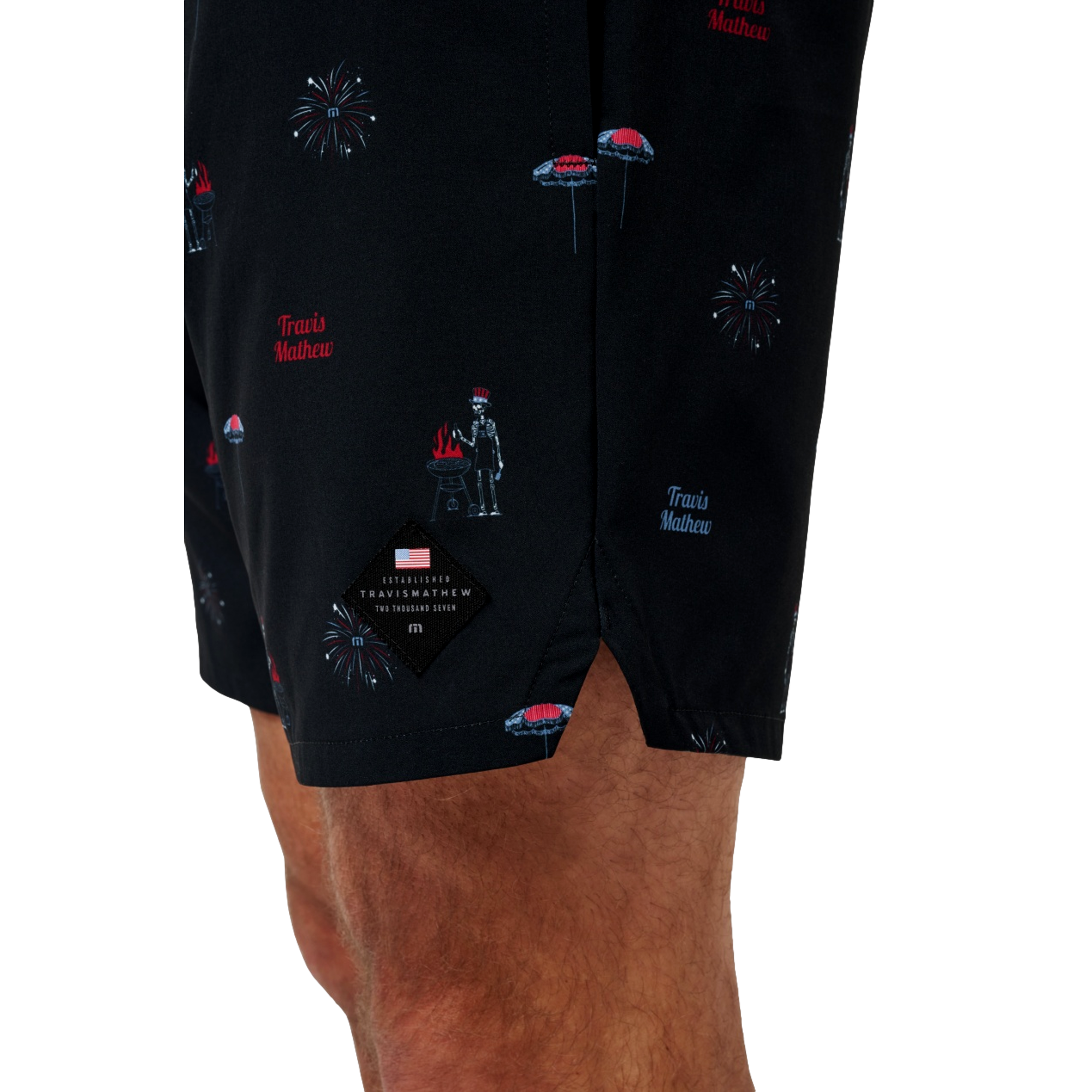 Red White and Booyah Men's Golf Short